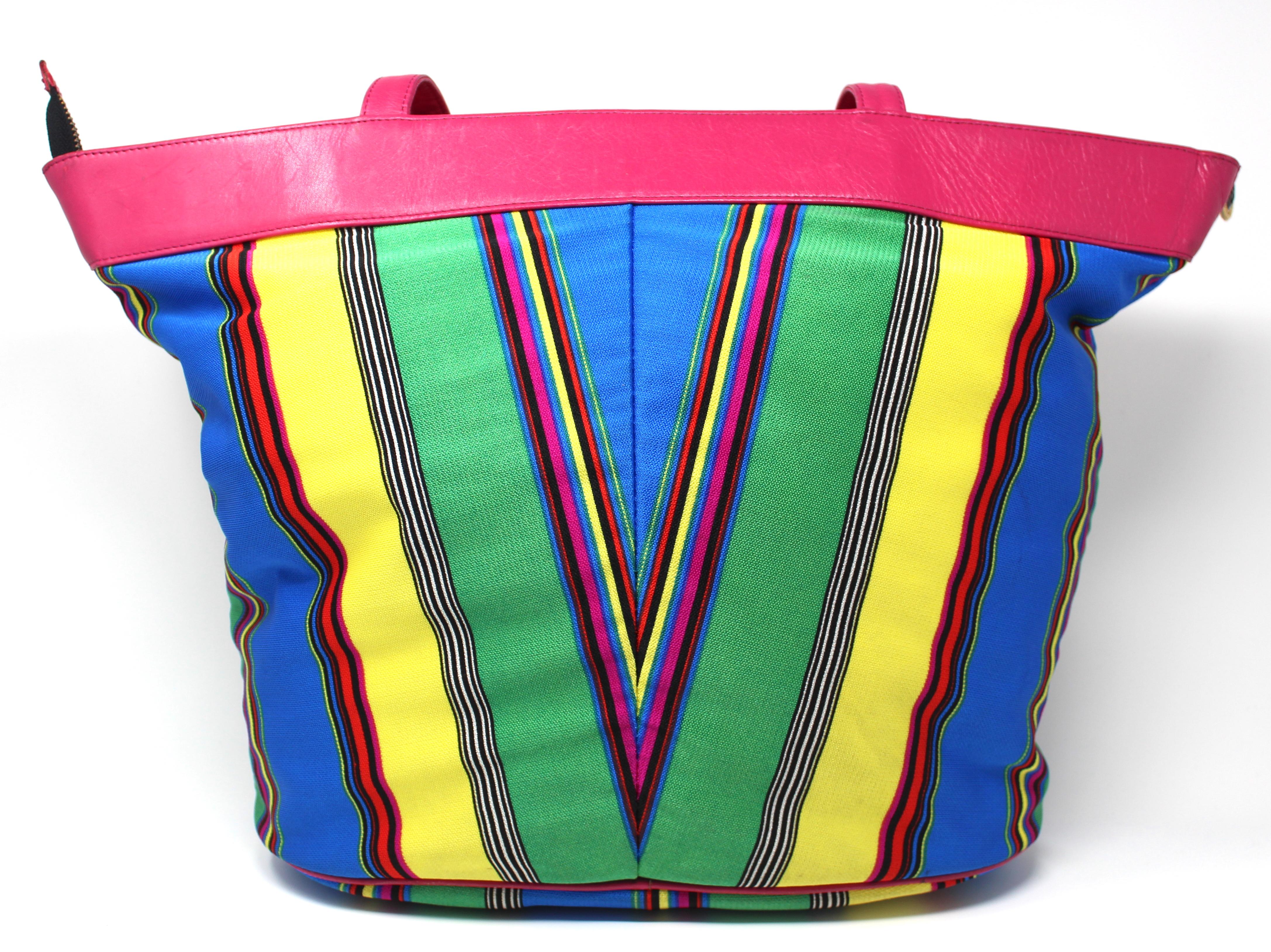 Gianni Versace Multicolored Large Tote, c. 90's  For Sale 3