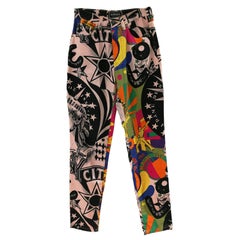 Vintage Gianni Versace multicoloured Cotton Rare Trousers