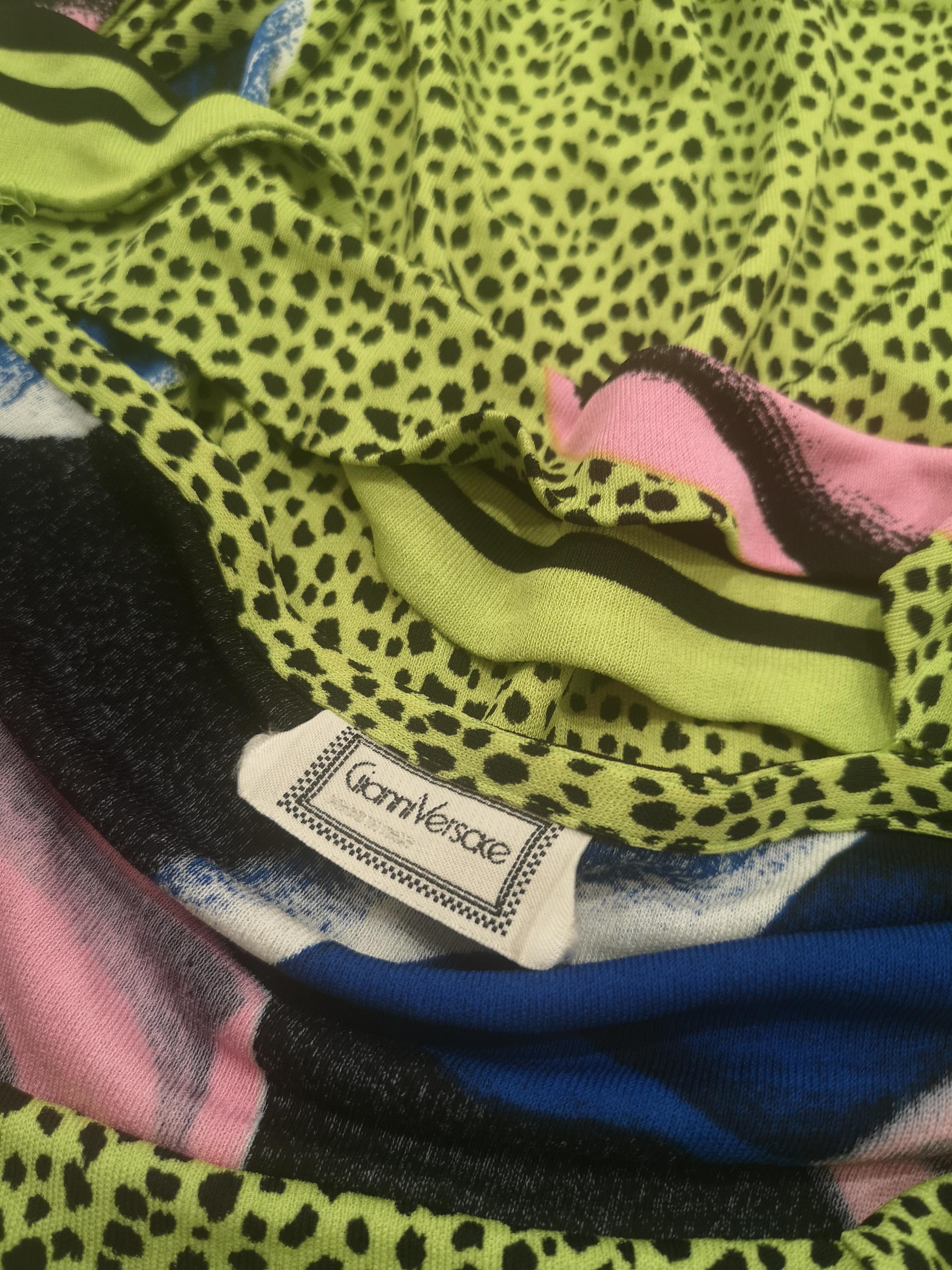 Gianni Versace - T-shirt multicolore en vente 1