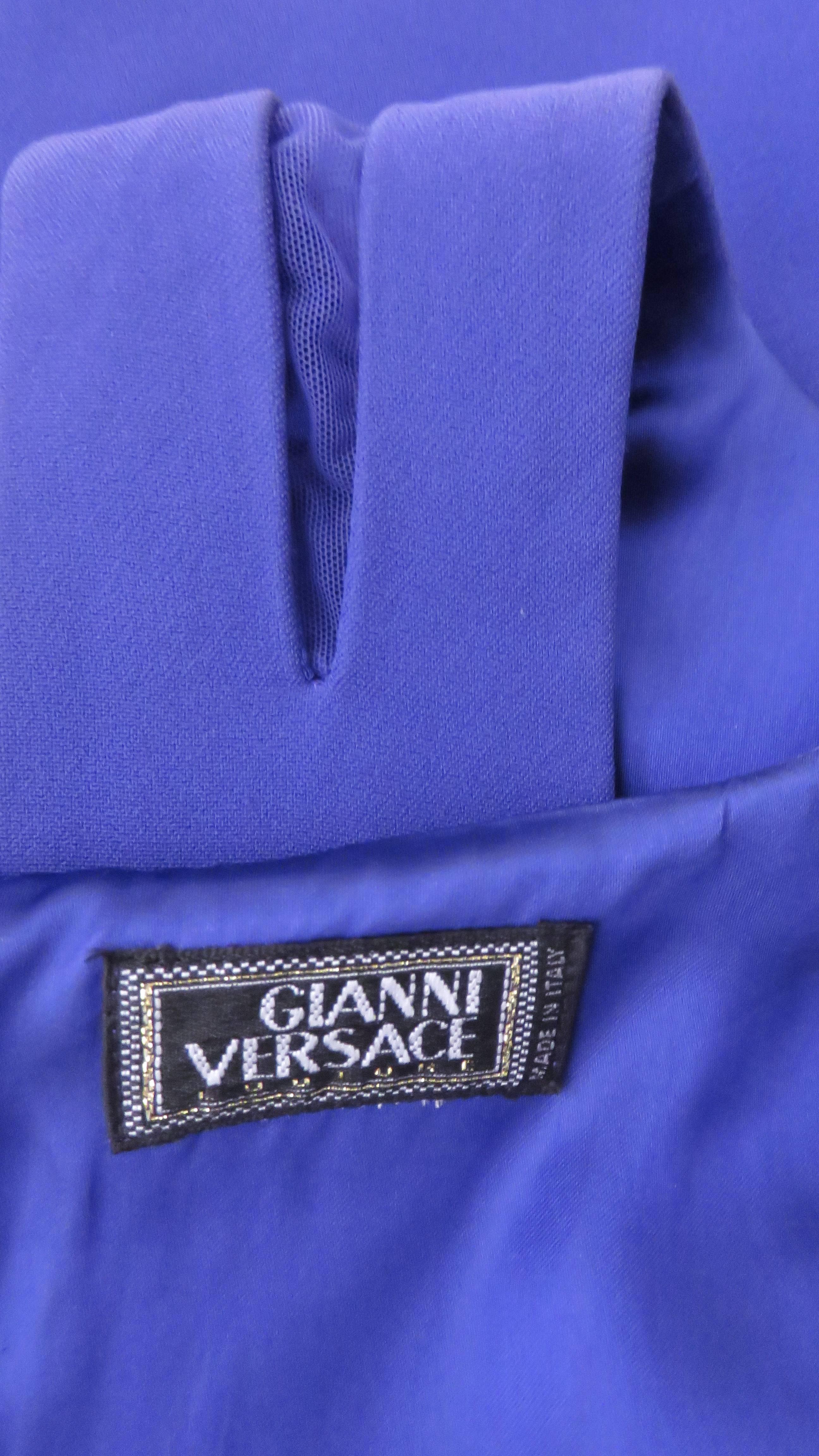 Gianni Versace Net Shoulders Bodycon Dress  For Sale 6