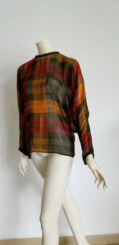 Gianni VERSACE "New" Haute Couture Unique Piece Silk Chiffon Shirt - Unworn