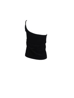 Gianni Versace - Top asymétrique en velours noir