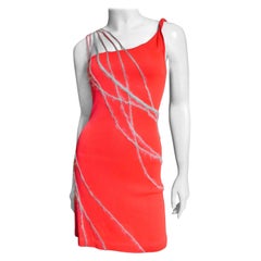 Gianni Versace One Shoulder Dress 1990s