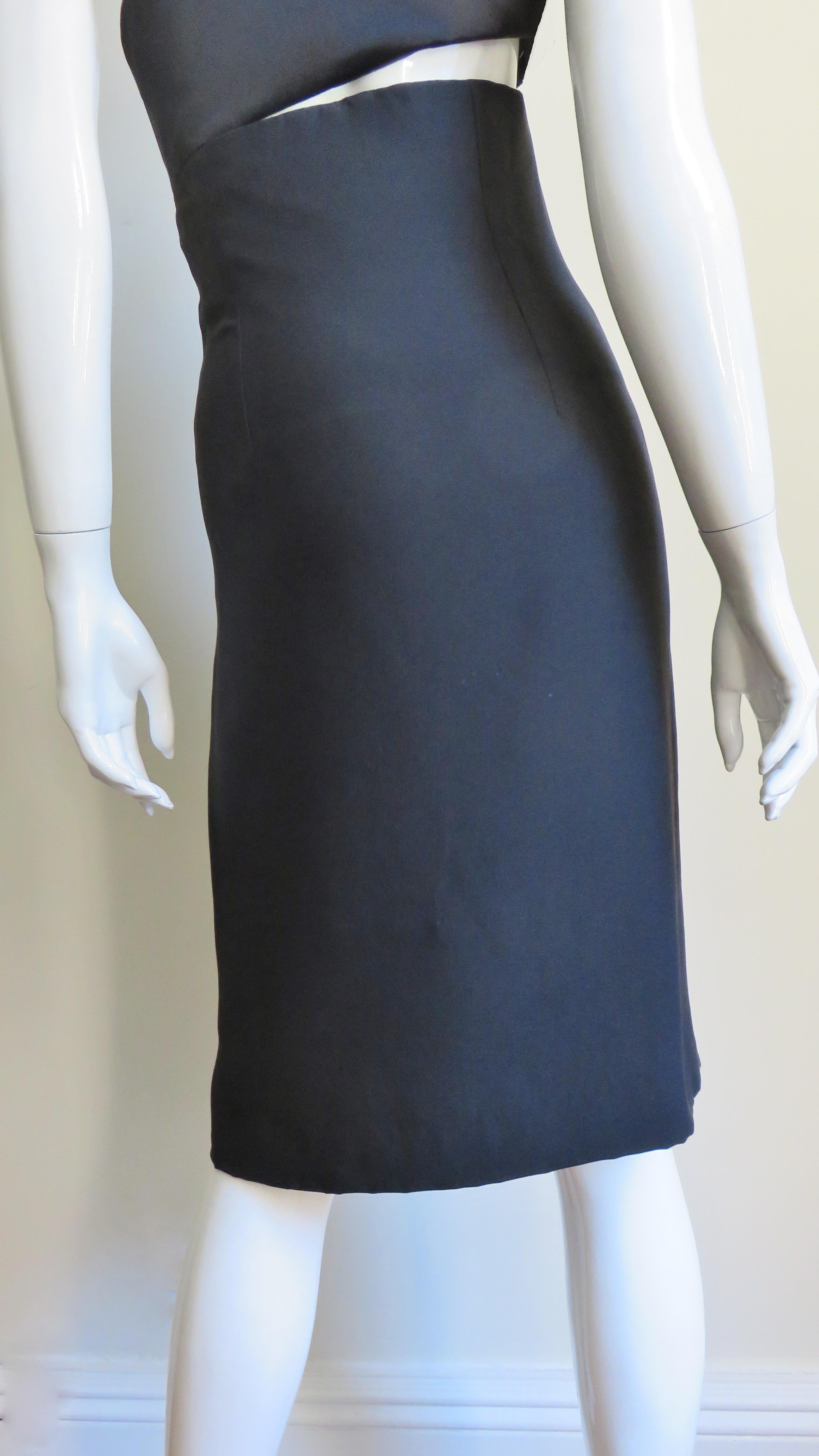Gianni Versace One Shoulder Dress with Cut out For Sale 4