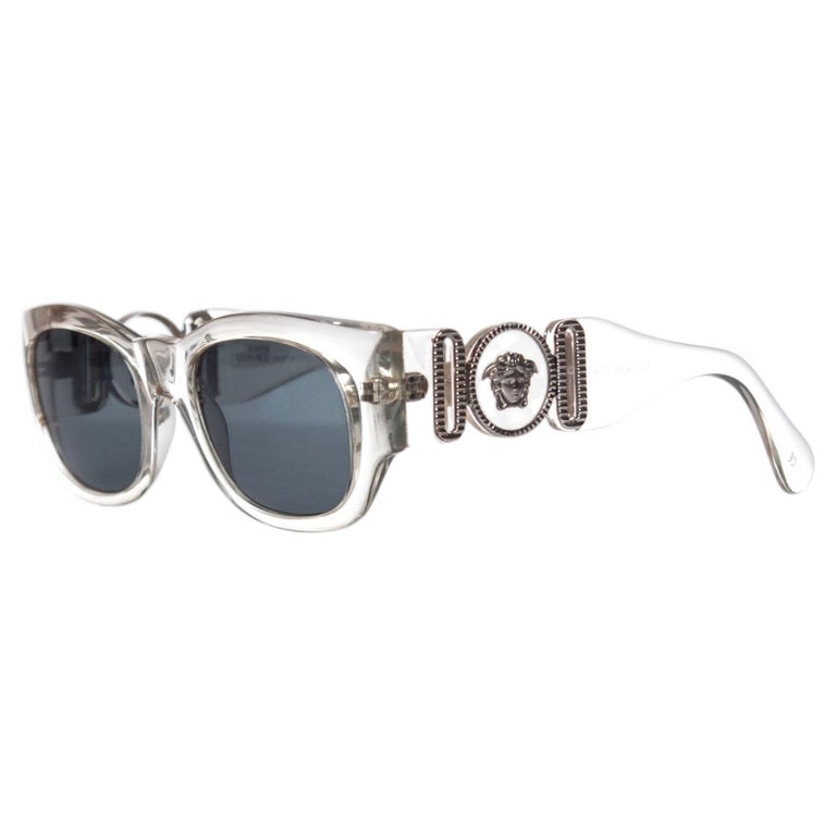 Gianni Versace oversized clear sunglasses. Gianni Versace, oversized clear sunglasses. - Unique  main image 2