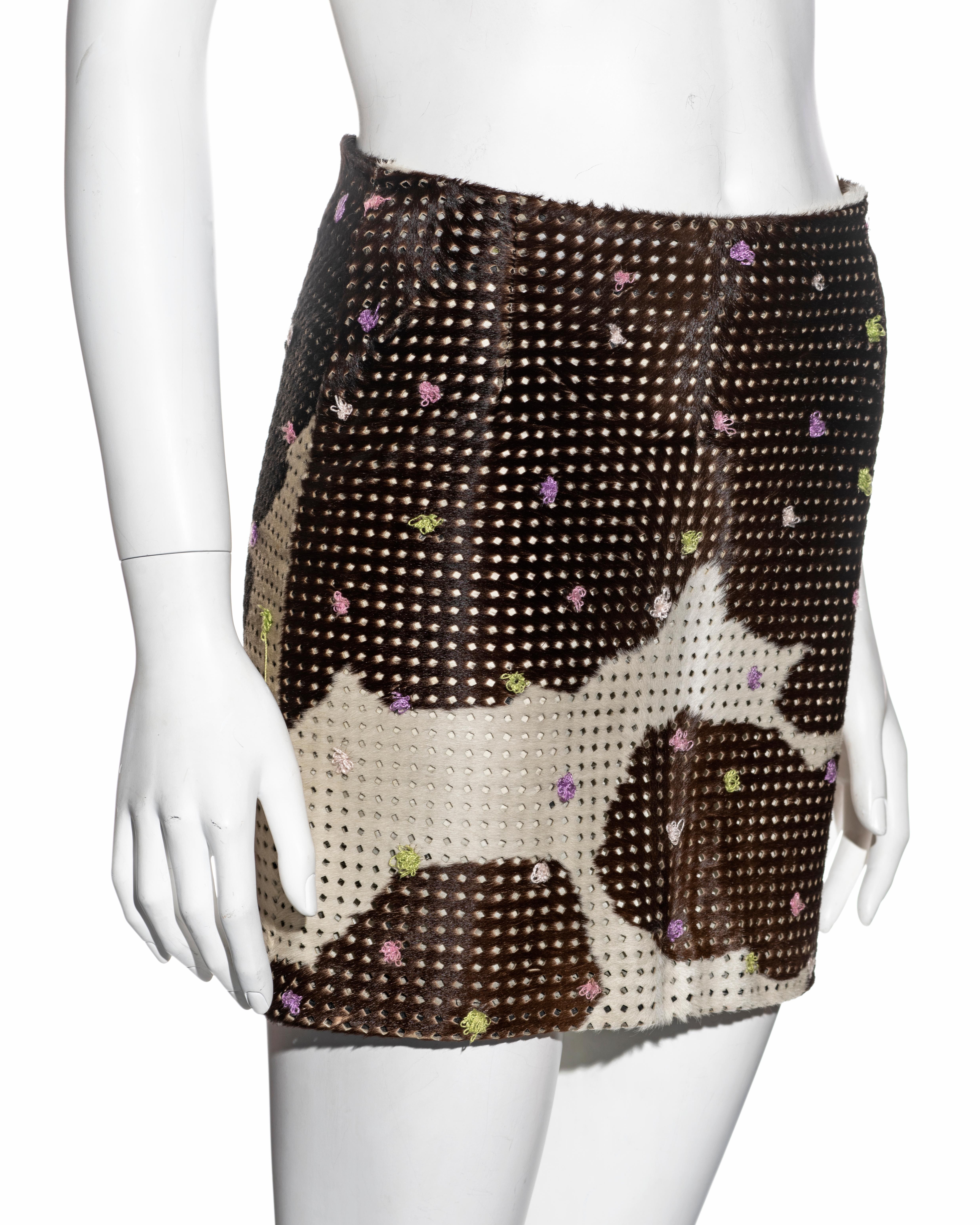 perforated skirt