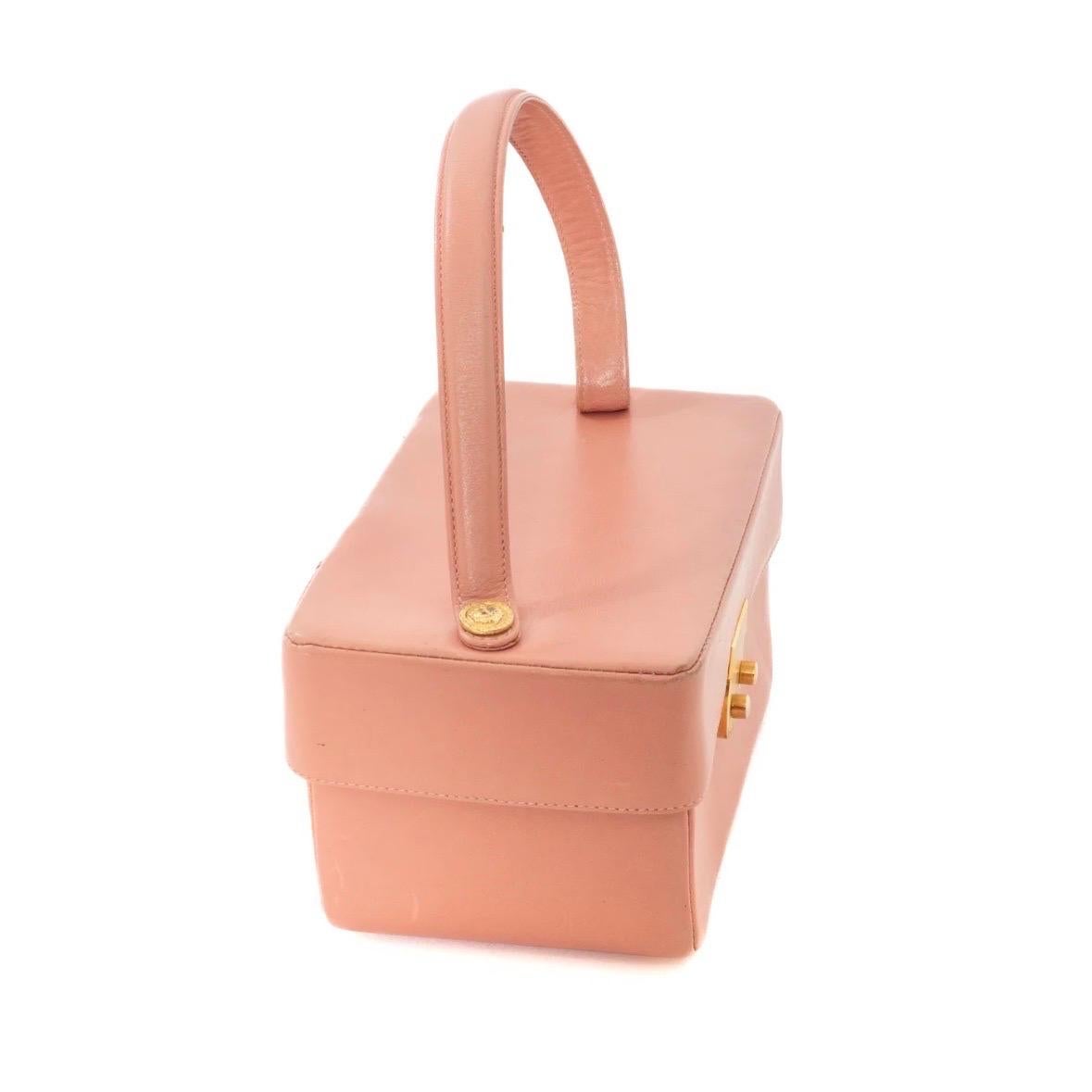 Gianni Versace Pink Top Handle Bag (1990s) In Good Condition In Los Angeles, CA