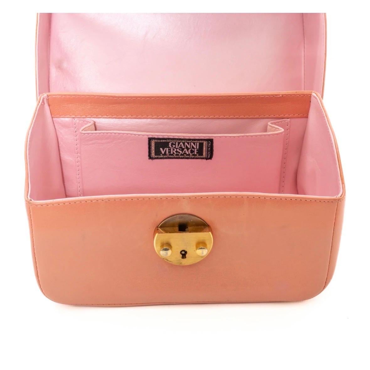 Gianni Versace Pink Top Handle Bag (1990s) 3