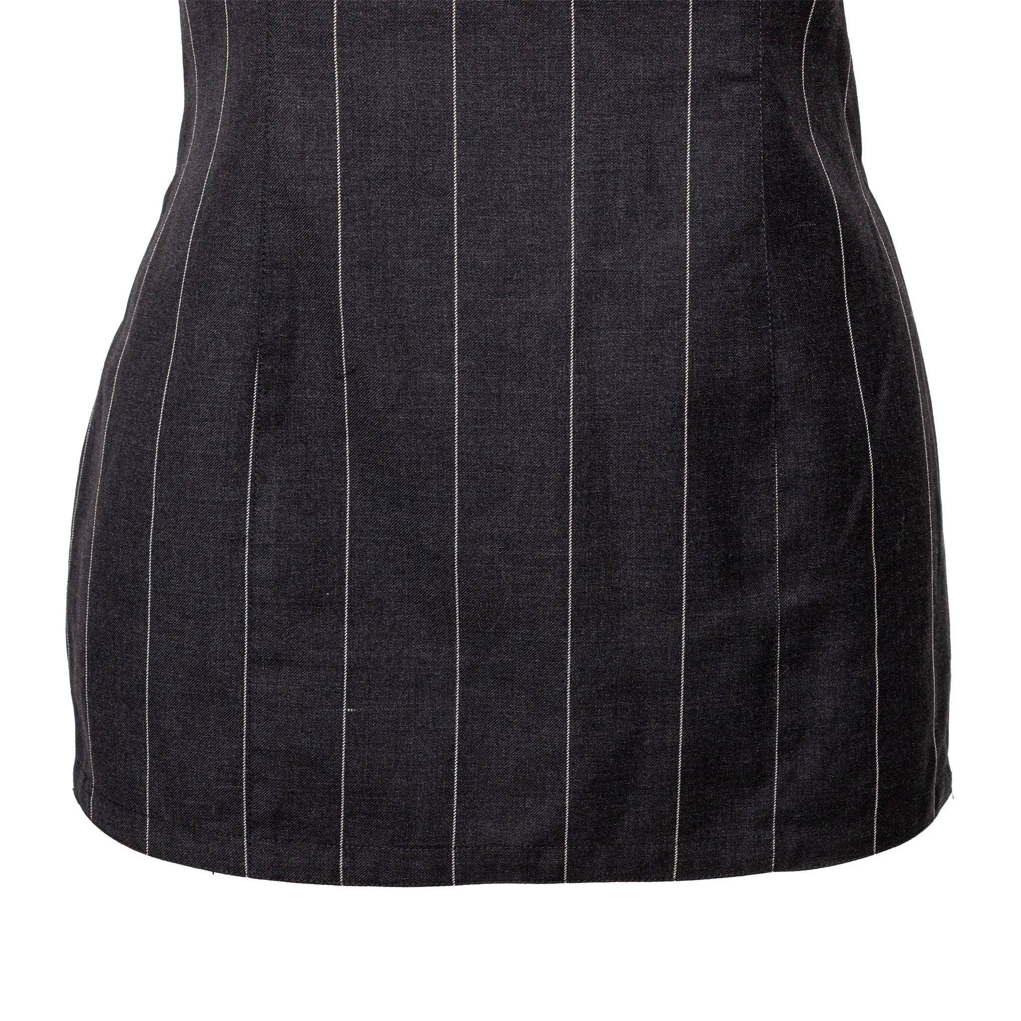 Gianni Versace Nadelstreifen-Minikleid - 90er Jahre Damen im Angebot