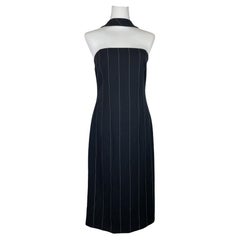 Gianni Versace Pinstripe Wool Dress F/W 1998