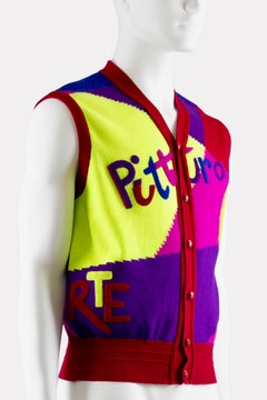 Gianni Versace Fall Winter 1991 'Pittura' Sweater Vest