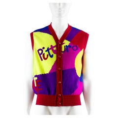 Gianni Versace 
Pittura
 Gilet in Maglina Autunno Inverno 1991