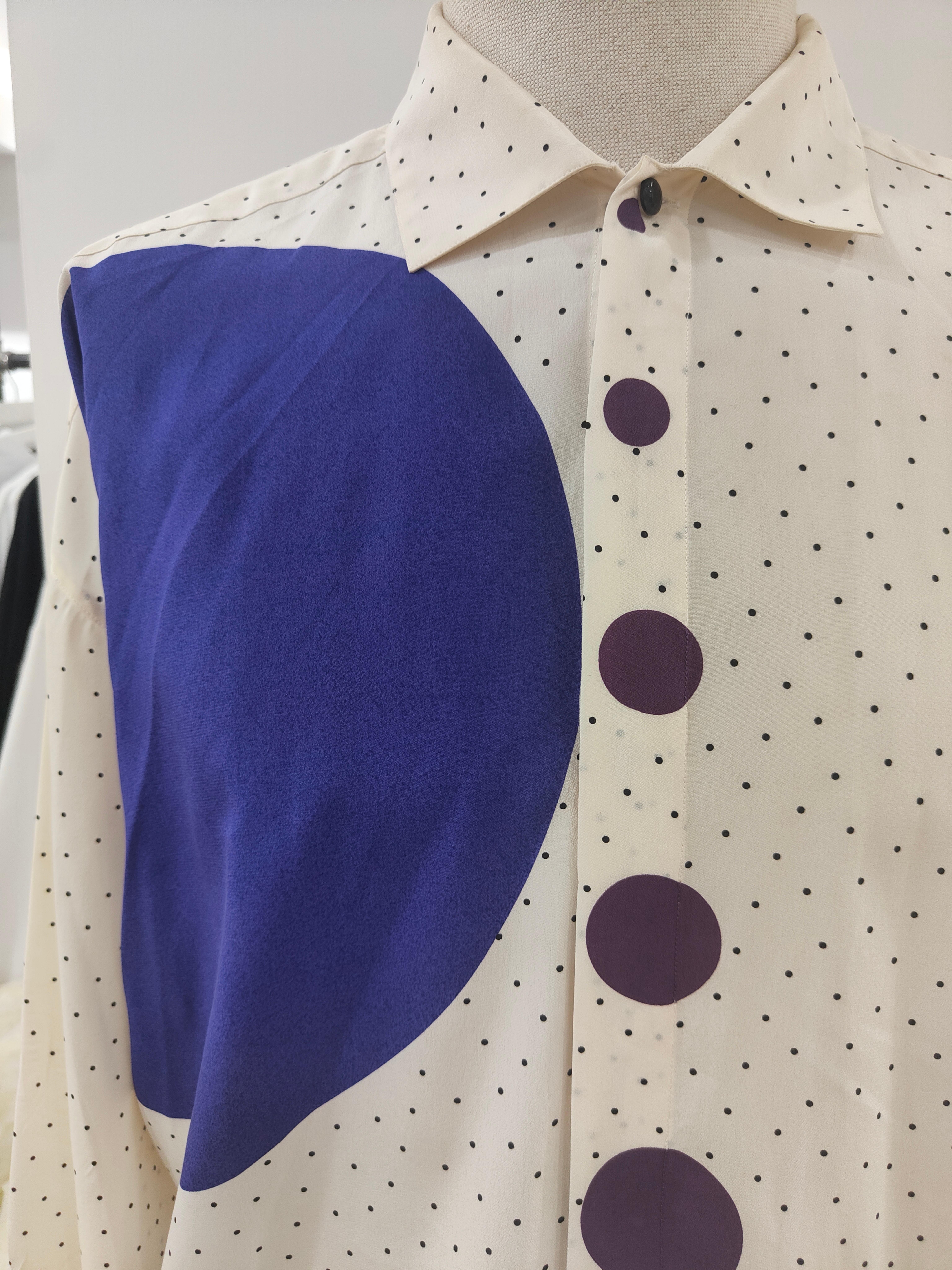 Gianni Versace polka dot shirt For Sale 5