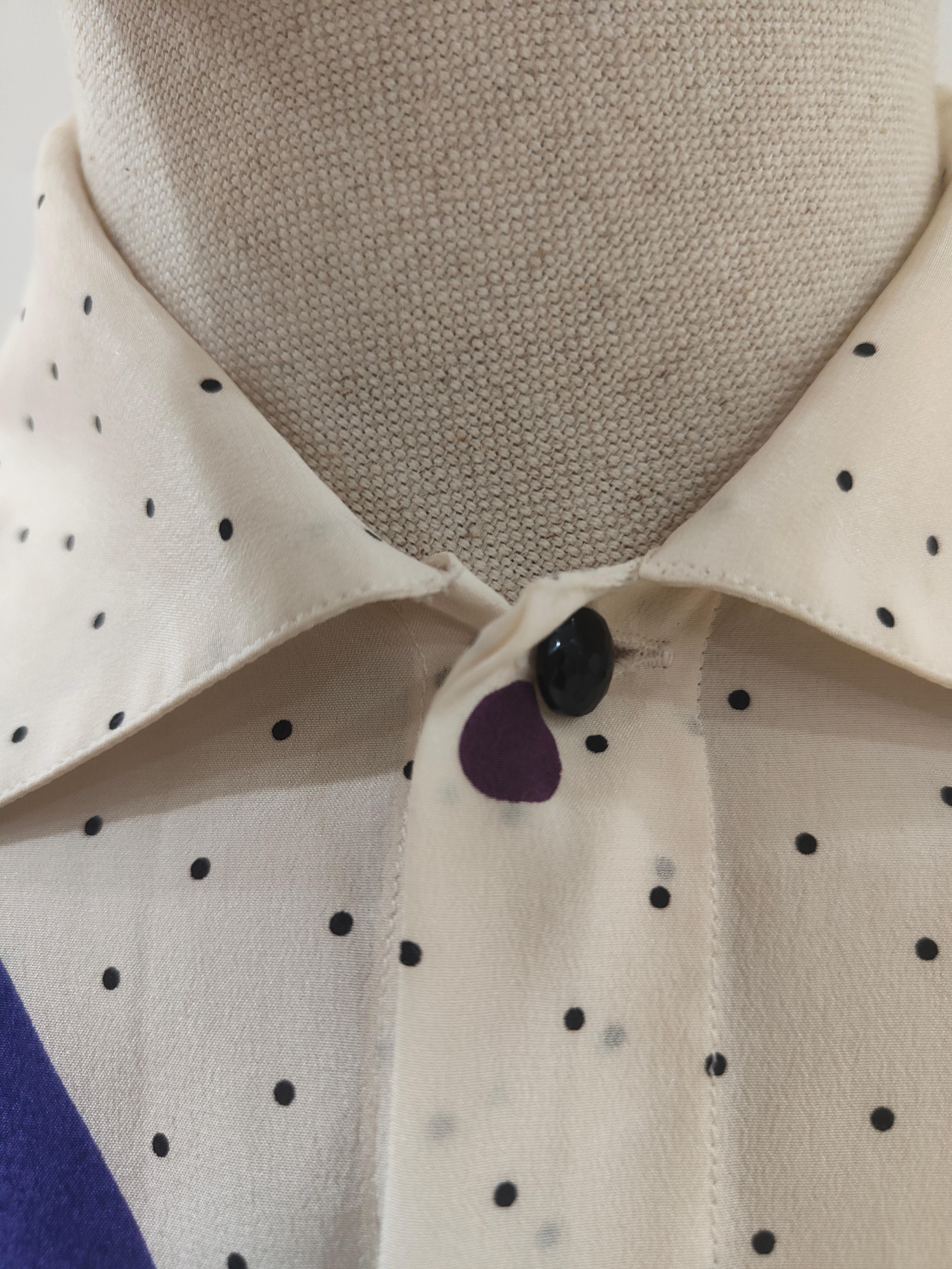Gianni Versace polka dot shirt For Sale 2