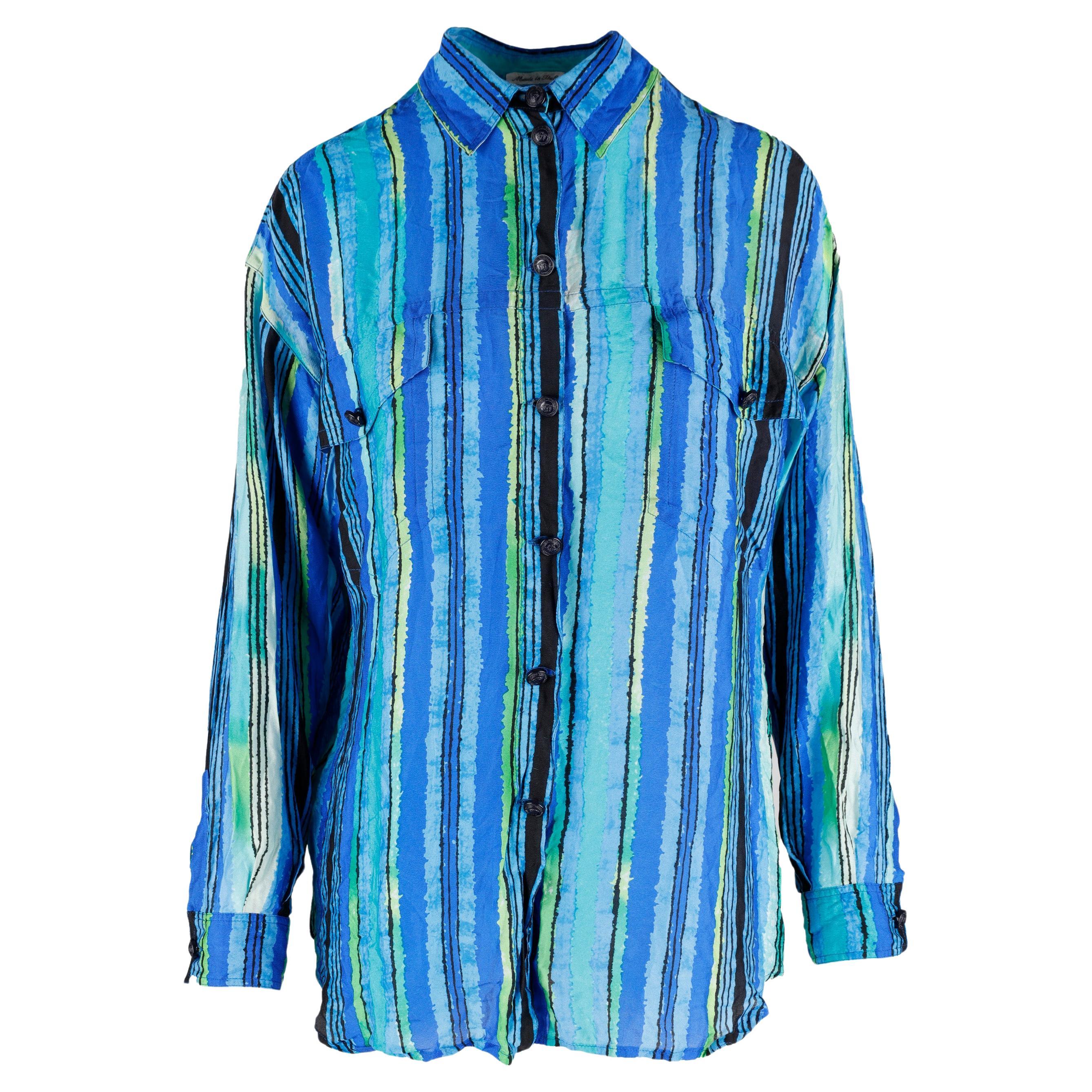 Gianni Versace Printed Shirt  For Sale