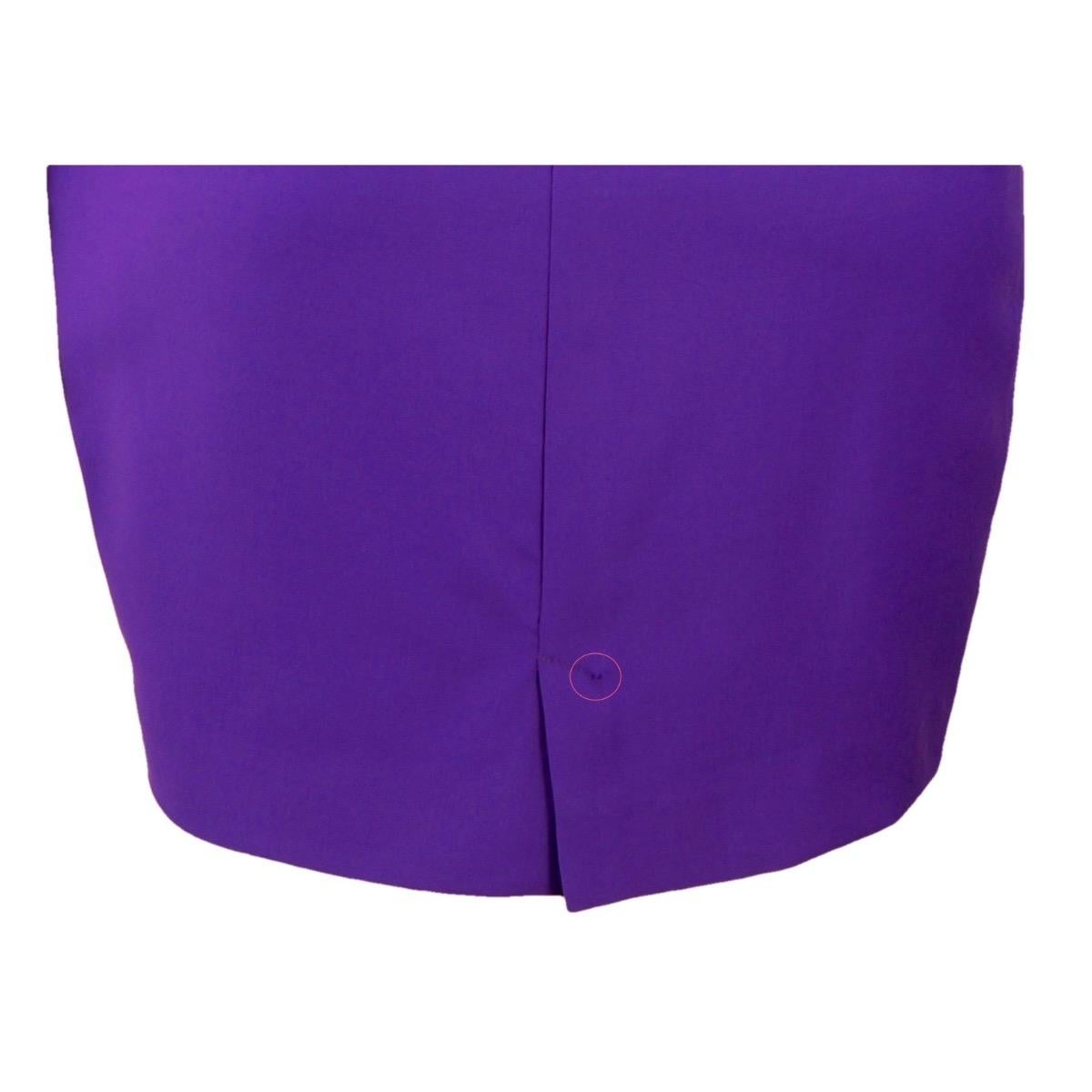 Vestido morado GIANNI VERSACE  con accesorios S/S 1990 en venta 10