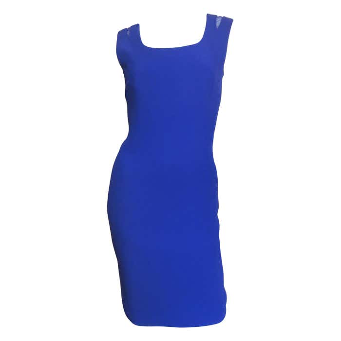 Gianni Versace Net Shoulders Bodycon Dress For Sale at 1stDibs ...
