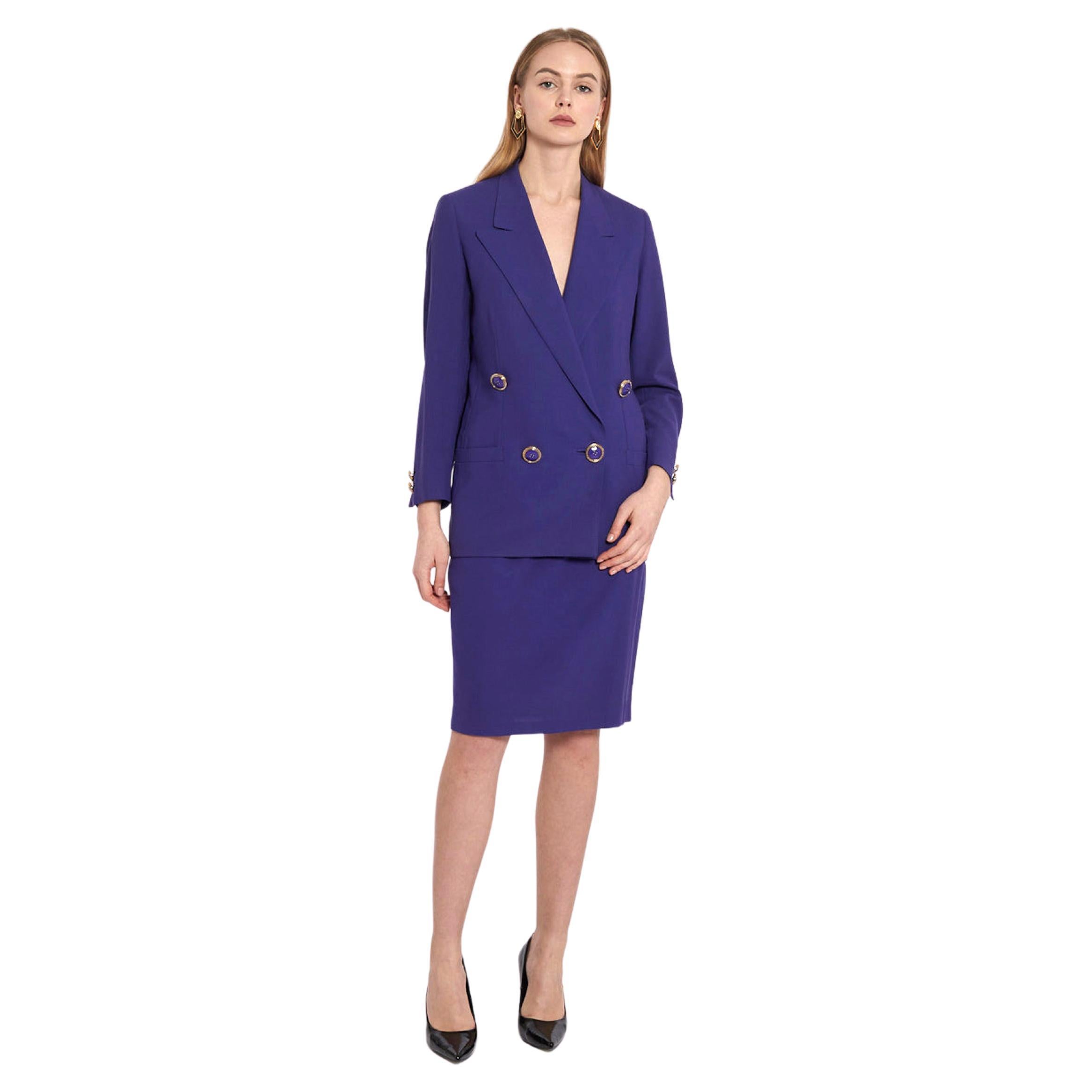 Gianni Versace Purple Suit For Sale