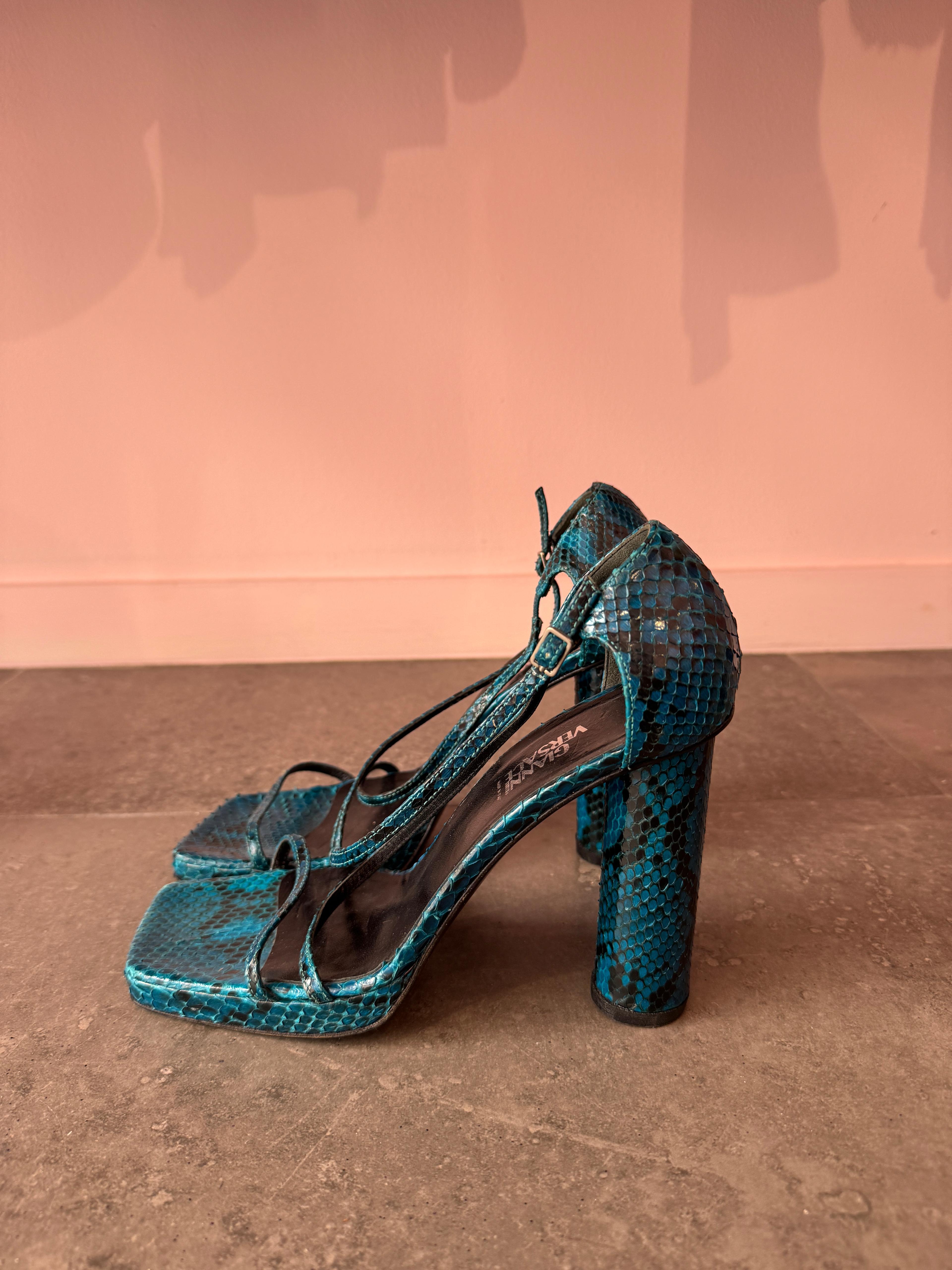 Talons en python de Gianni Versace Bon état - En vente à Eivissa, ES