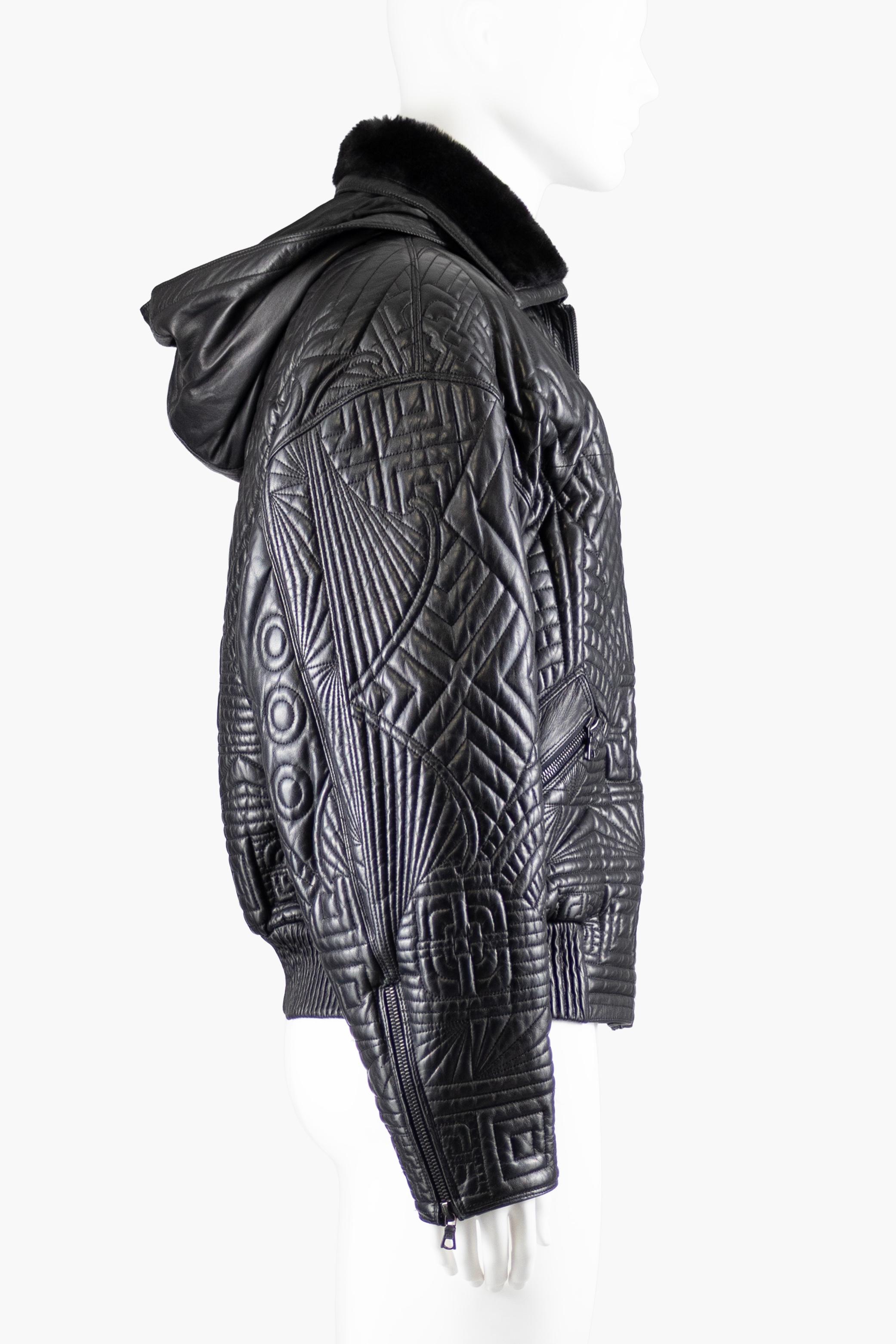 ジャケット・アウター 90s GIANNI VERSACE zip up lether jaket s-l400.jpg