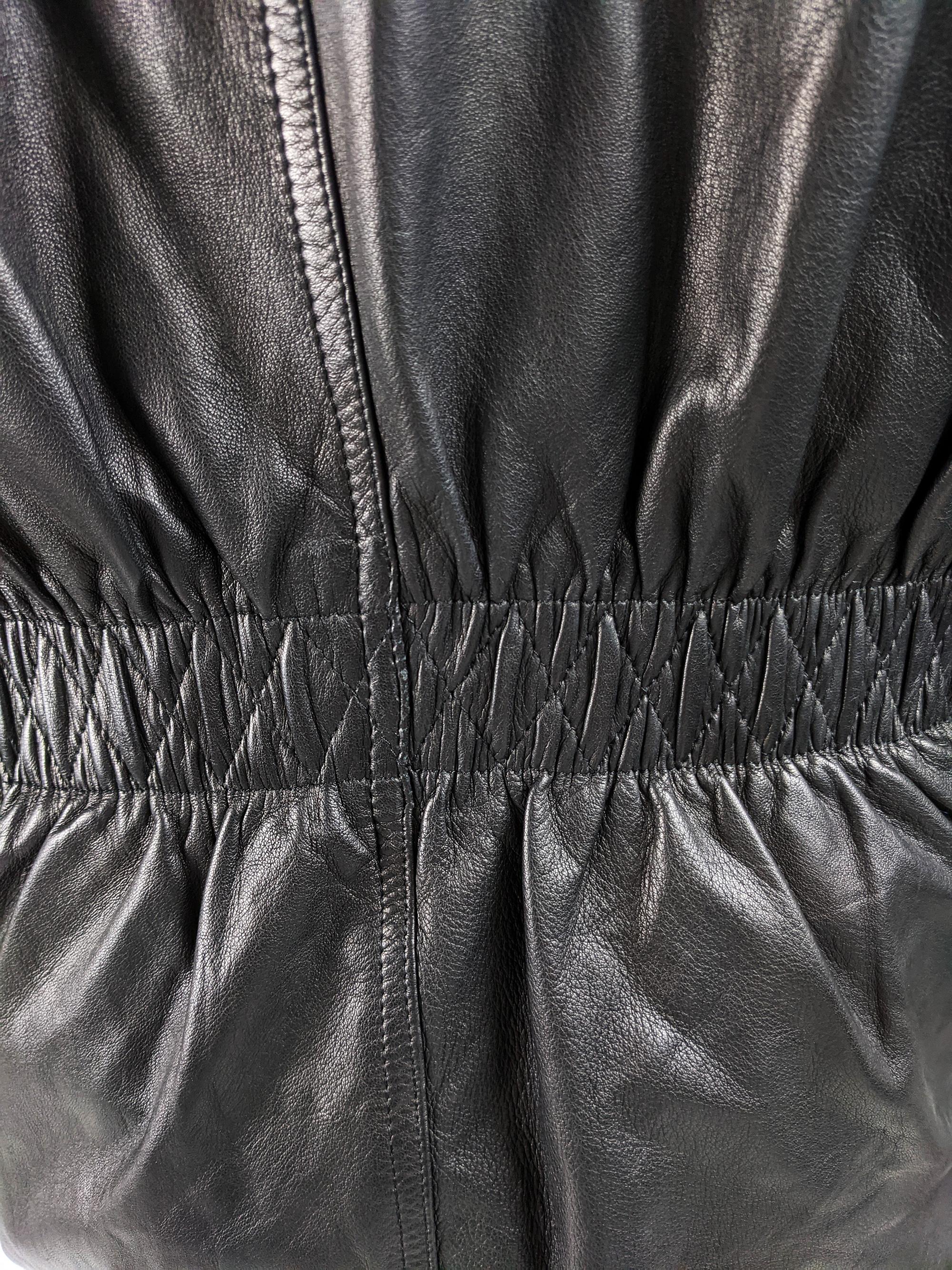 Gianni Versace Rare Mens Leather Jacket, A/W 1986 at 1stDibs