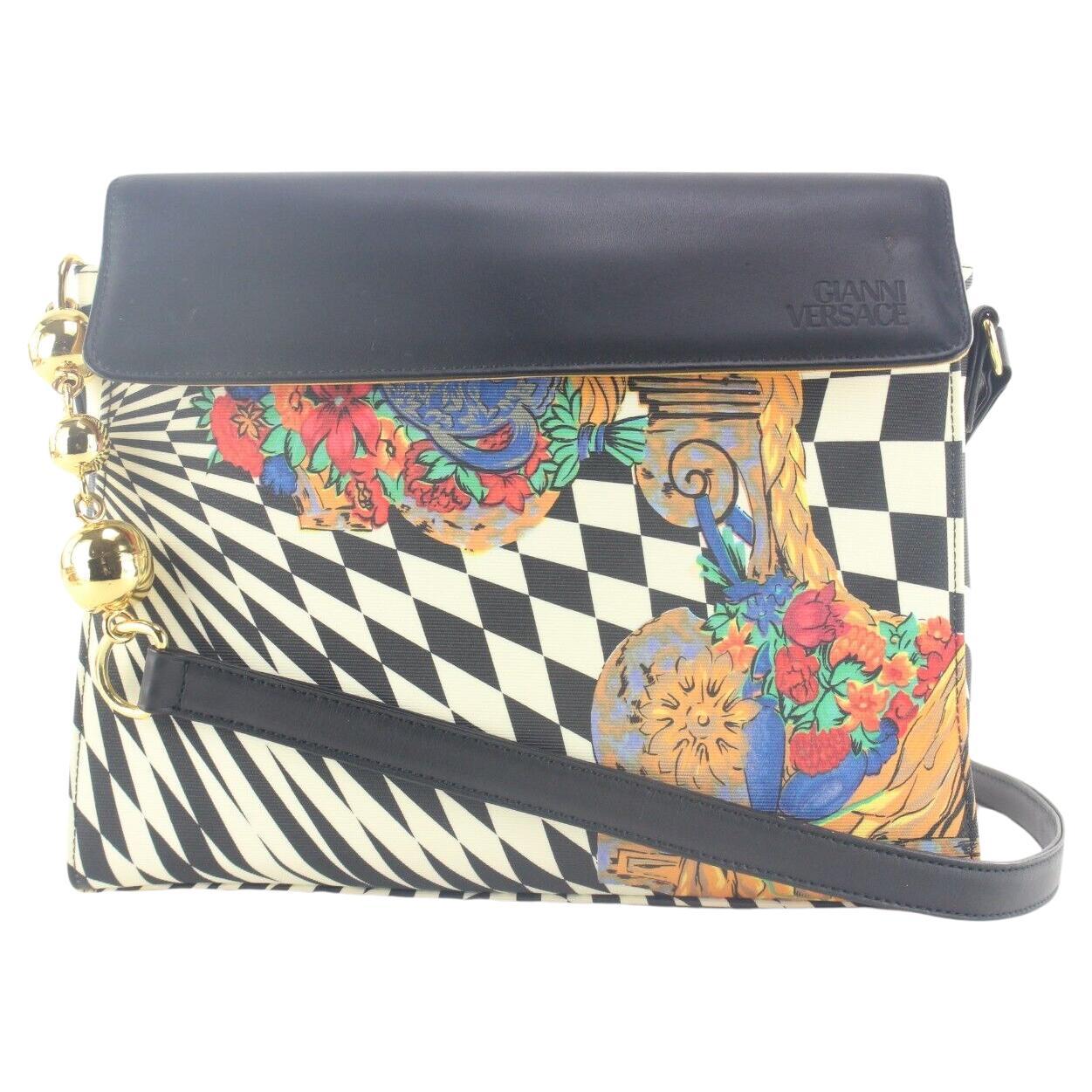 Gianni Versace Rare Psychedelic Illusion Crossbody 1GV912K For Sale