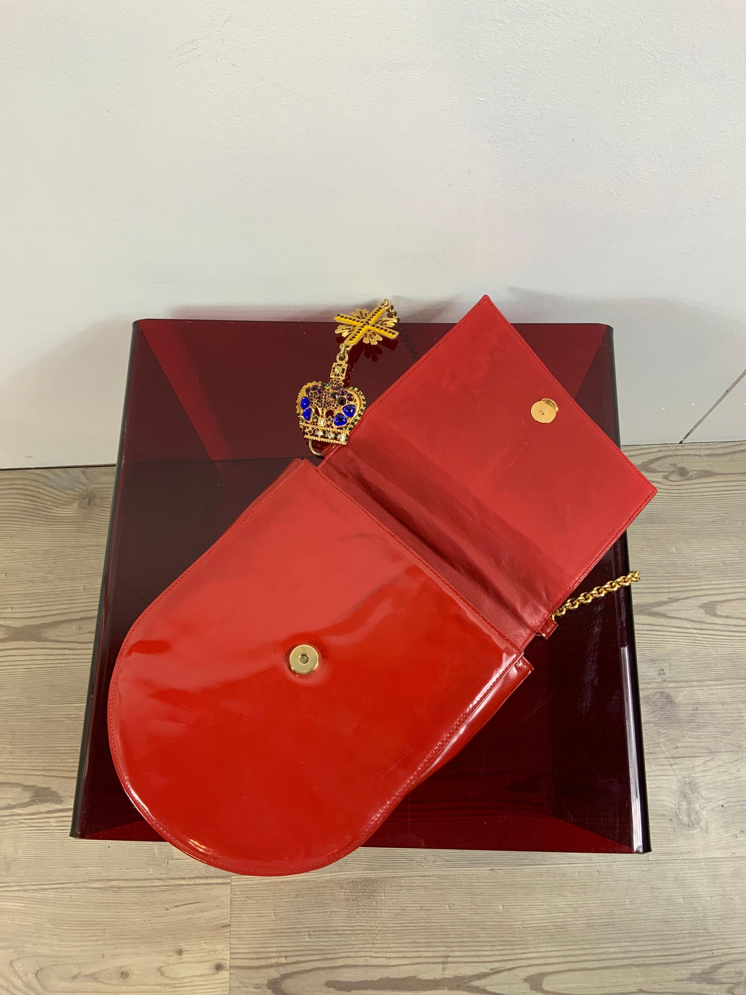 versace red handbag