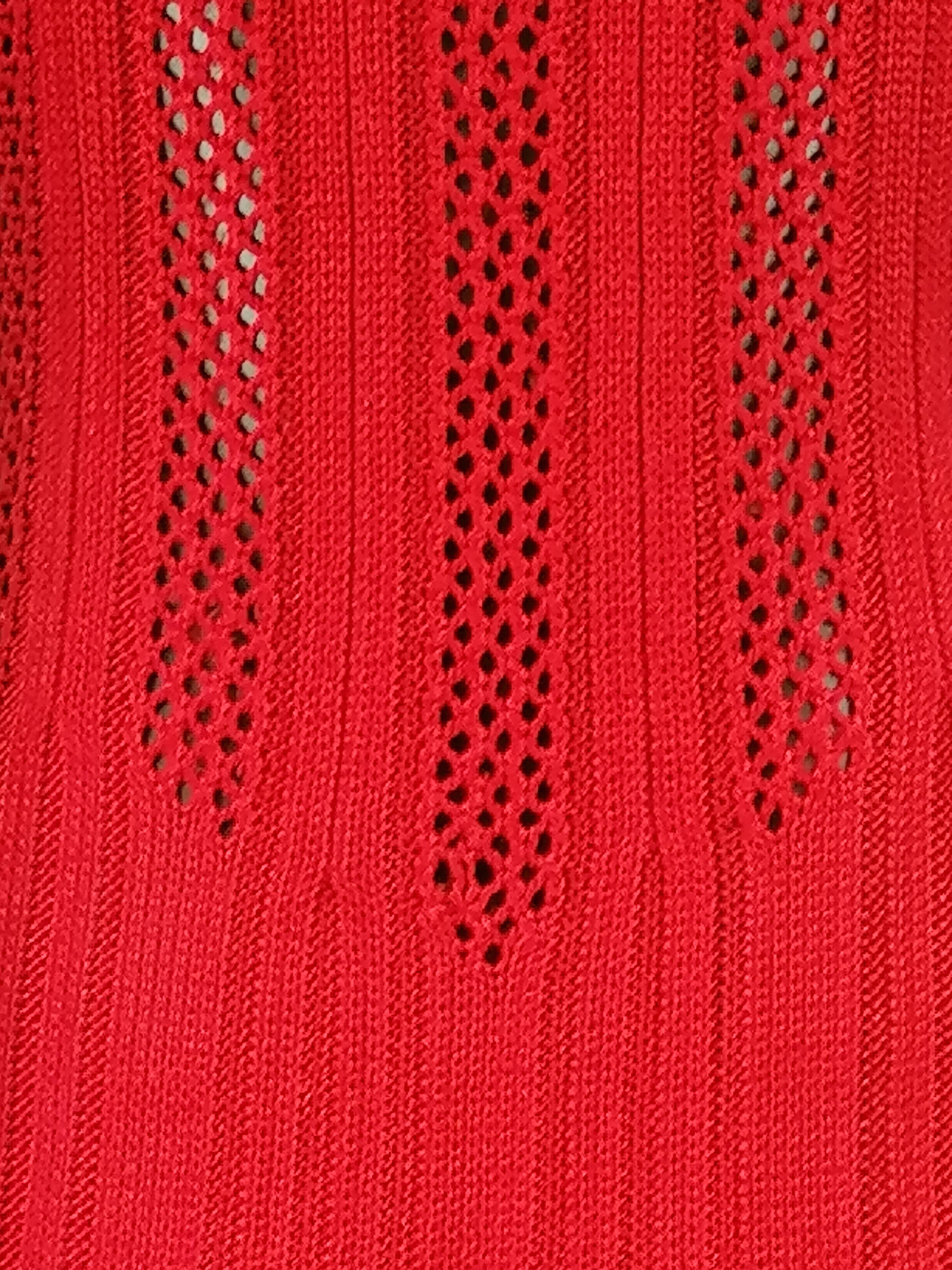 GIANNI VERSACE red ruby long knitted dress For Sale 2