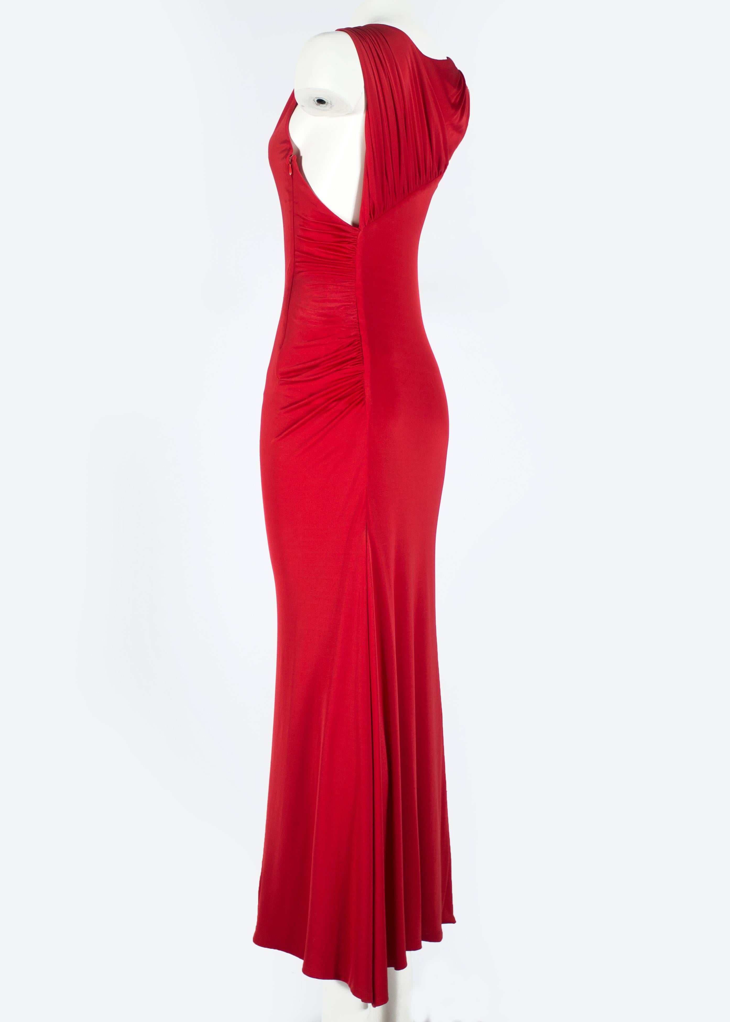 versace red gown