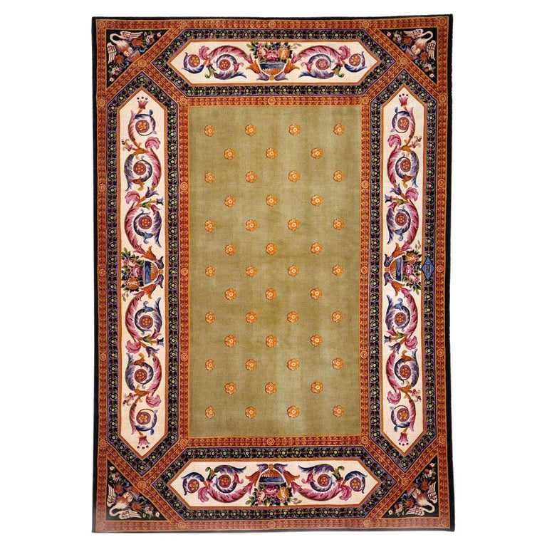 Gianni Versace, Renaissance Green Rug For Sale at 1stDibs