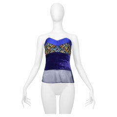 Gianni Versace Couture-Bustier aus Strass und Samt