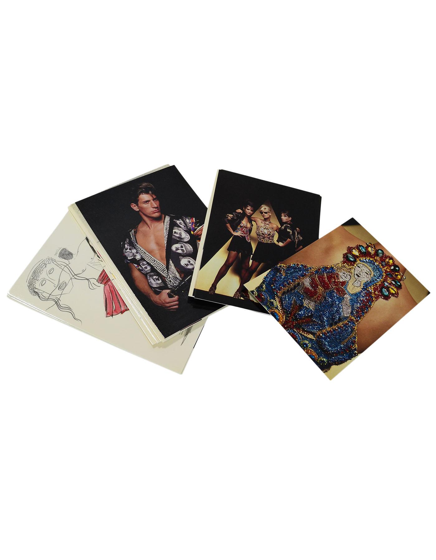 Gianni Versace Roc N' Rule Vintage Postcards

Set of 20 postcards with box

Condition: Excellent vintage pre-owned condition - some wear, splitting and yellowing at box corners
Measurements:
4