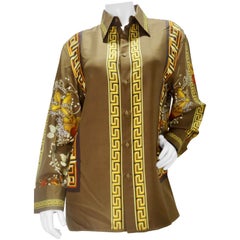 Vintage Gianni Versace Roman Centurion Silk Shirt 
