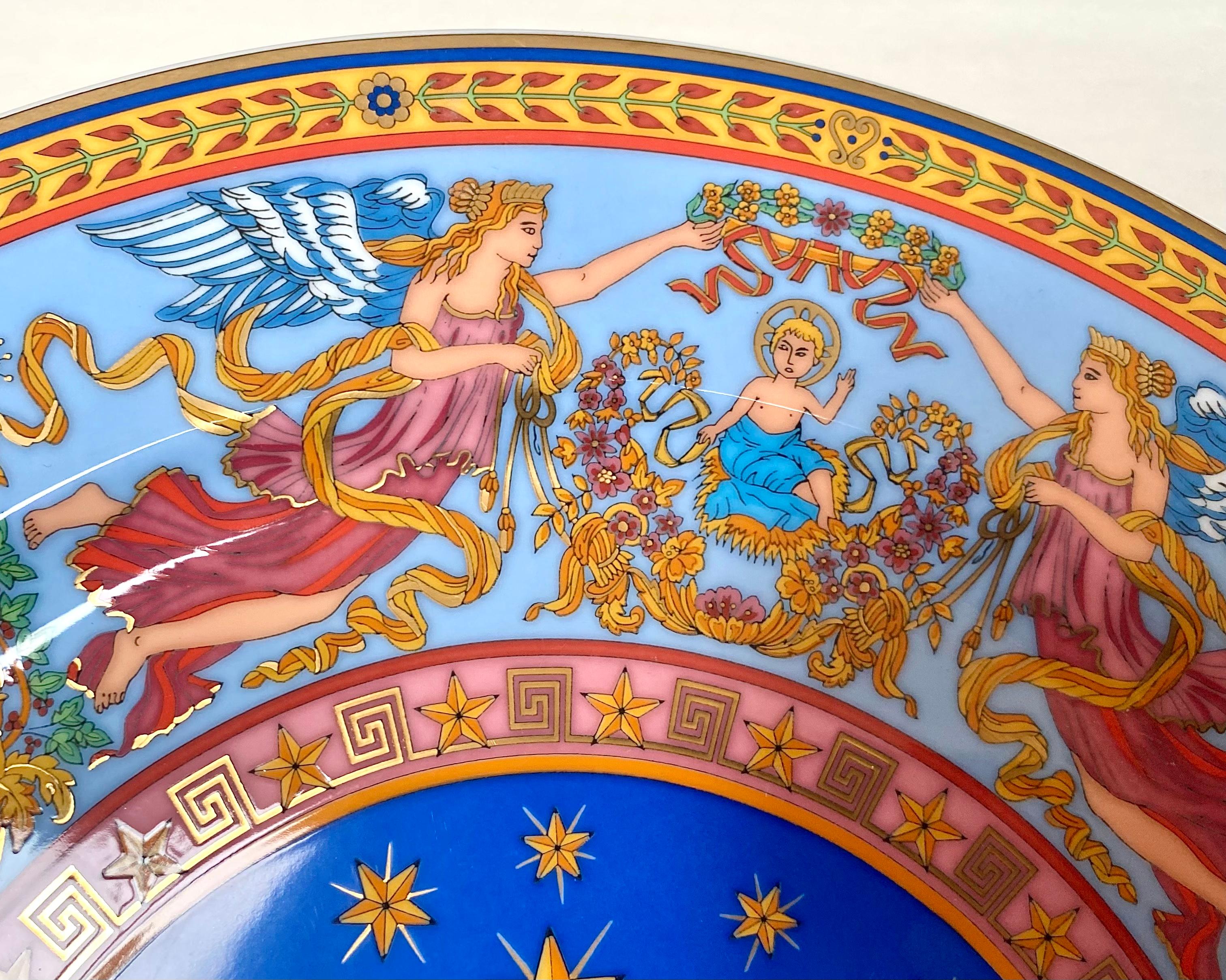 Gianni Versace Rosenthal Weihnachtsteller 1997 Navité (Deutsch)