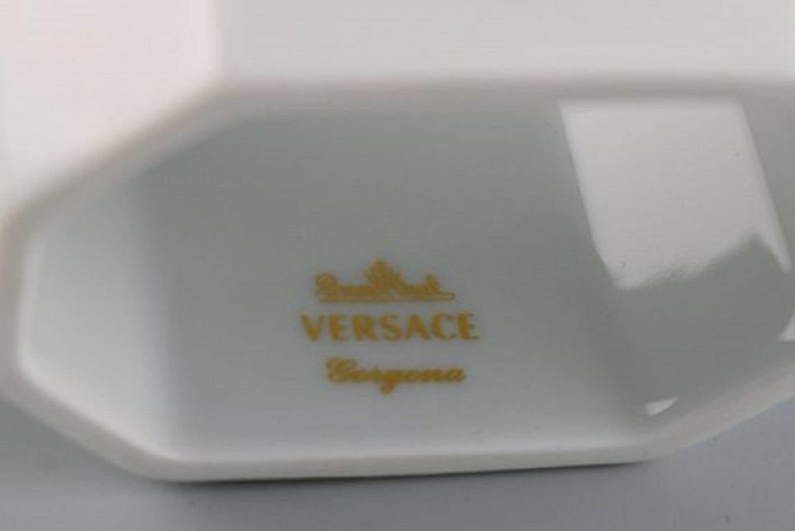 German Gianni Versace, Rosenthal, Wine Stopper in Art Glass and Porcelain Napkin Ring