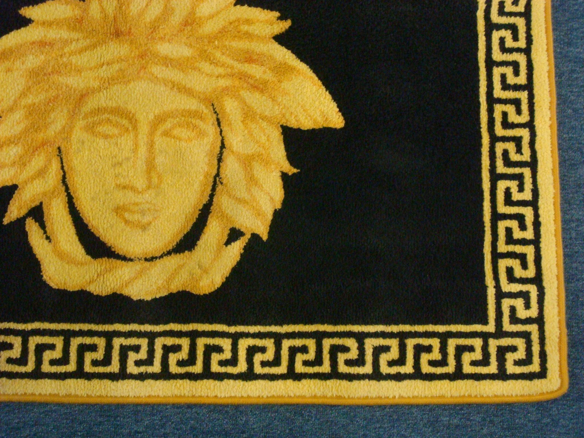 Baroque Revival Gianni Versace Rug / Carpet / Mat - Medusa Original. Italy 1980´s