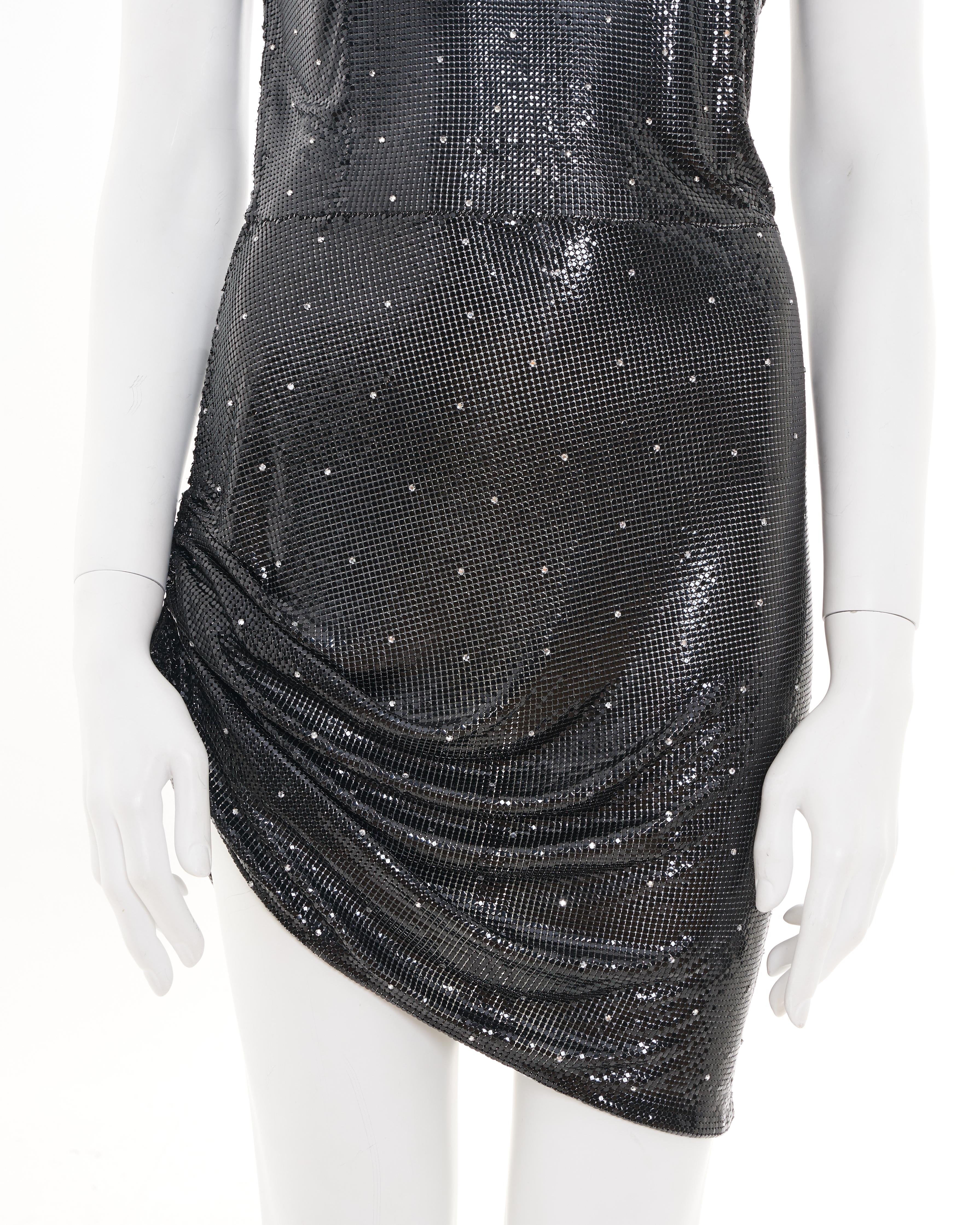 Gianni Versace S/S 1988 Chainmail Orton Mini Dress in vendita 6