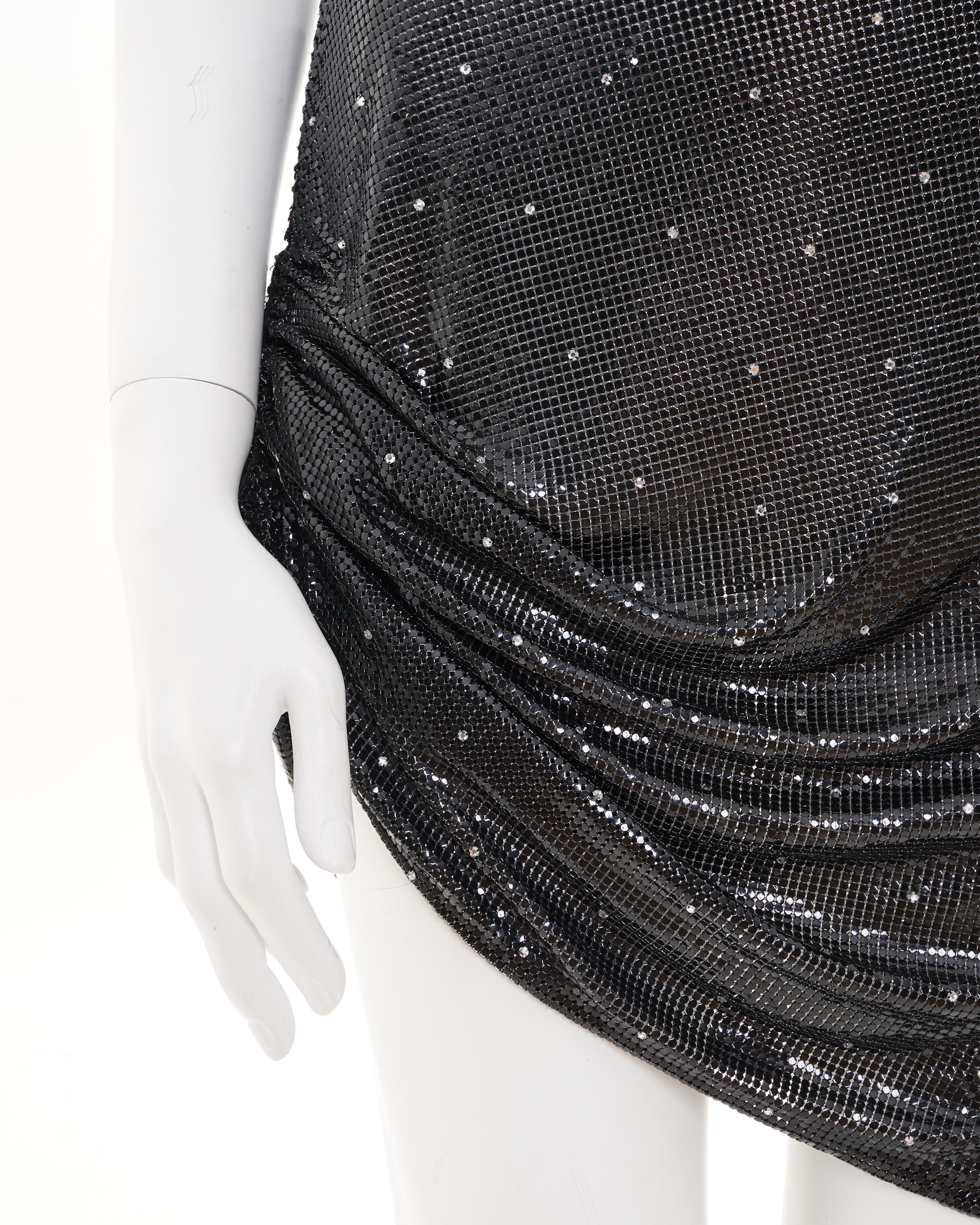 Gianni Versace S/S 1988 Chainmail Orton Mini Dress in vendita 7