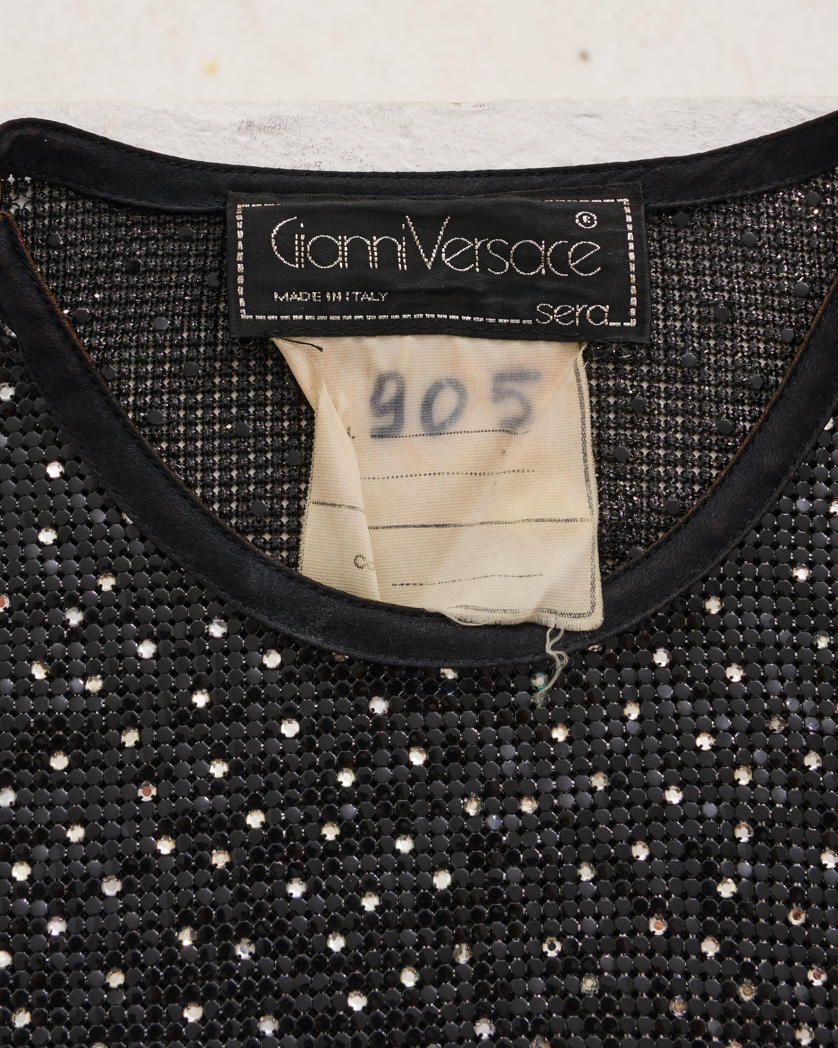 Gianni Versace S/S 1988 Chainmail Orton Mini Dress in vendita 8