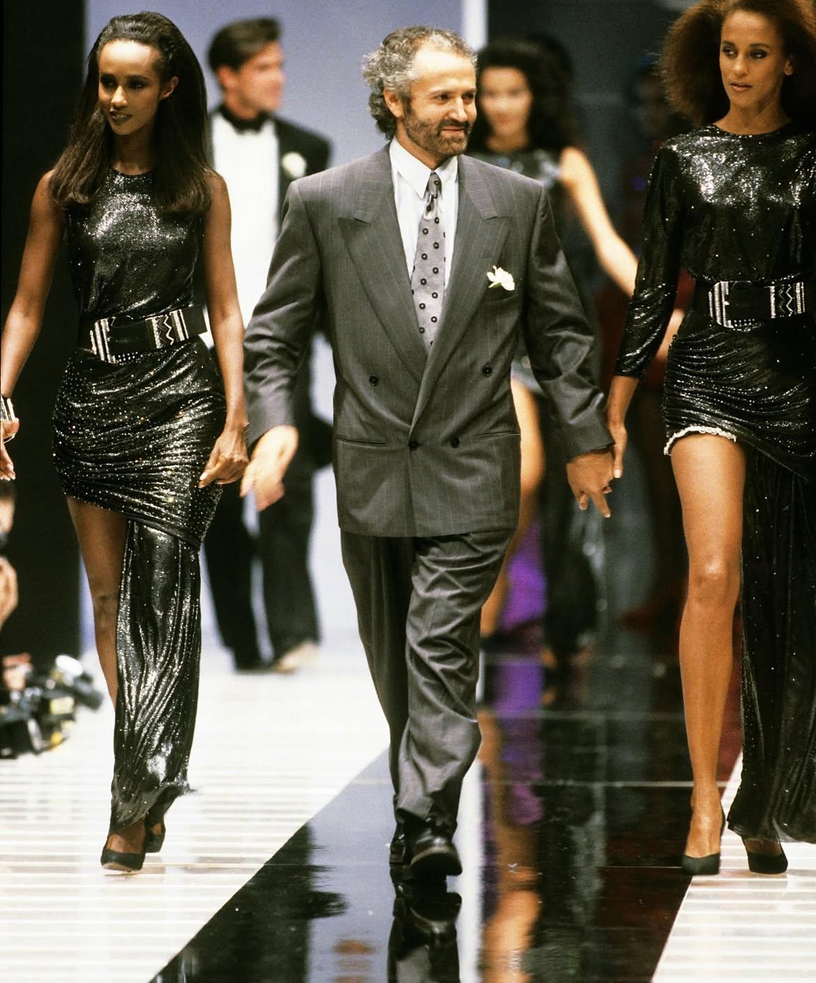 Gianni Versace S/S 1988 Chainmail Orton Mini Dress In condizioni ottime in vendita a Milano, IT