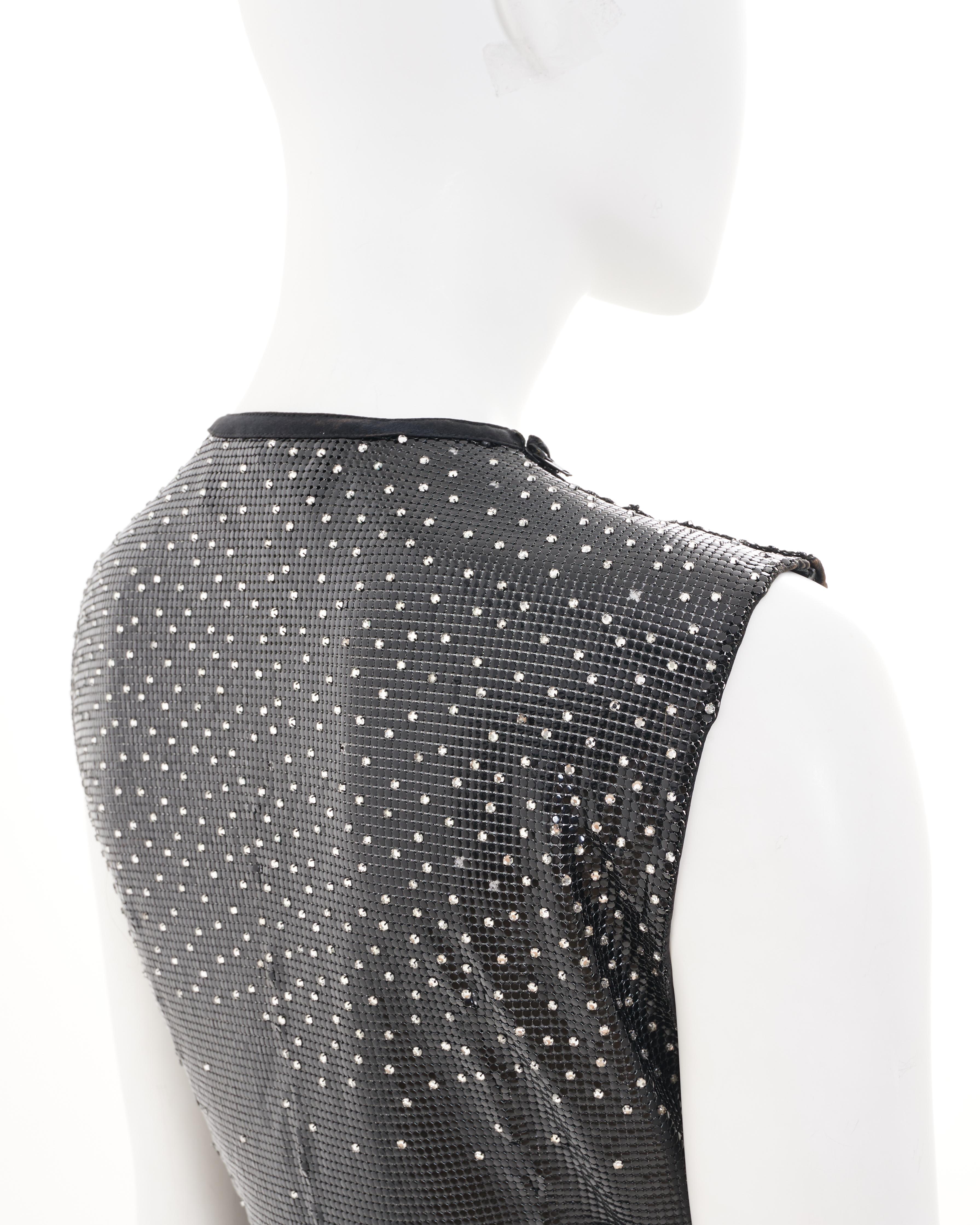 Gianni Versace S/S 1988 Chainmail Orton Mini Dress in vendita 3