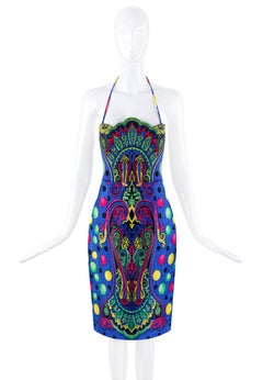 Gianni Versace S/S 1991 Pop Art Baroque Print Swimsuit Bodysuit & Skirt Set