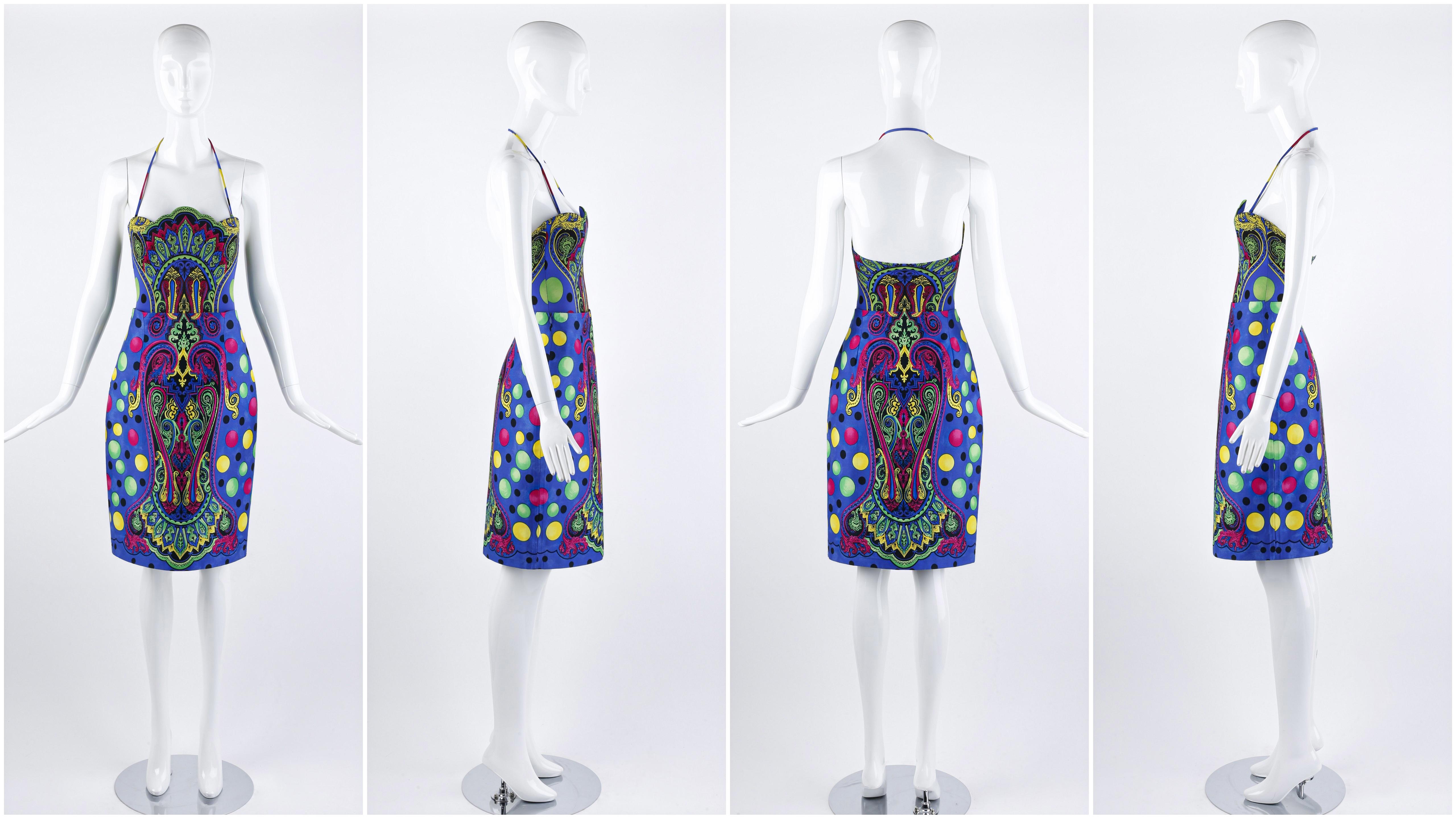 Gianni Versace S/S 1991 Pop Art Baroque Print Swimsuit Bodysuit & Skirt Set Bon état - En vente à Chicago, IL
