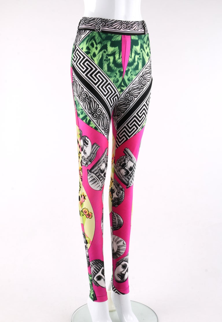 GIANNI VERSACE S/S 1991 “Warhol” Balletto Teatro Printed Leggings For Sale  at 1stDibs