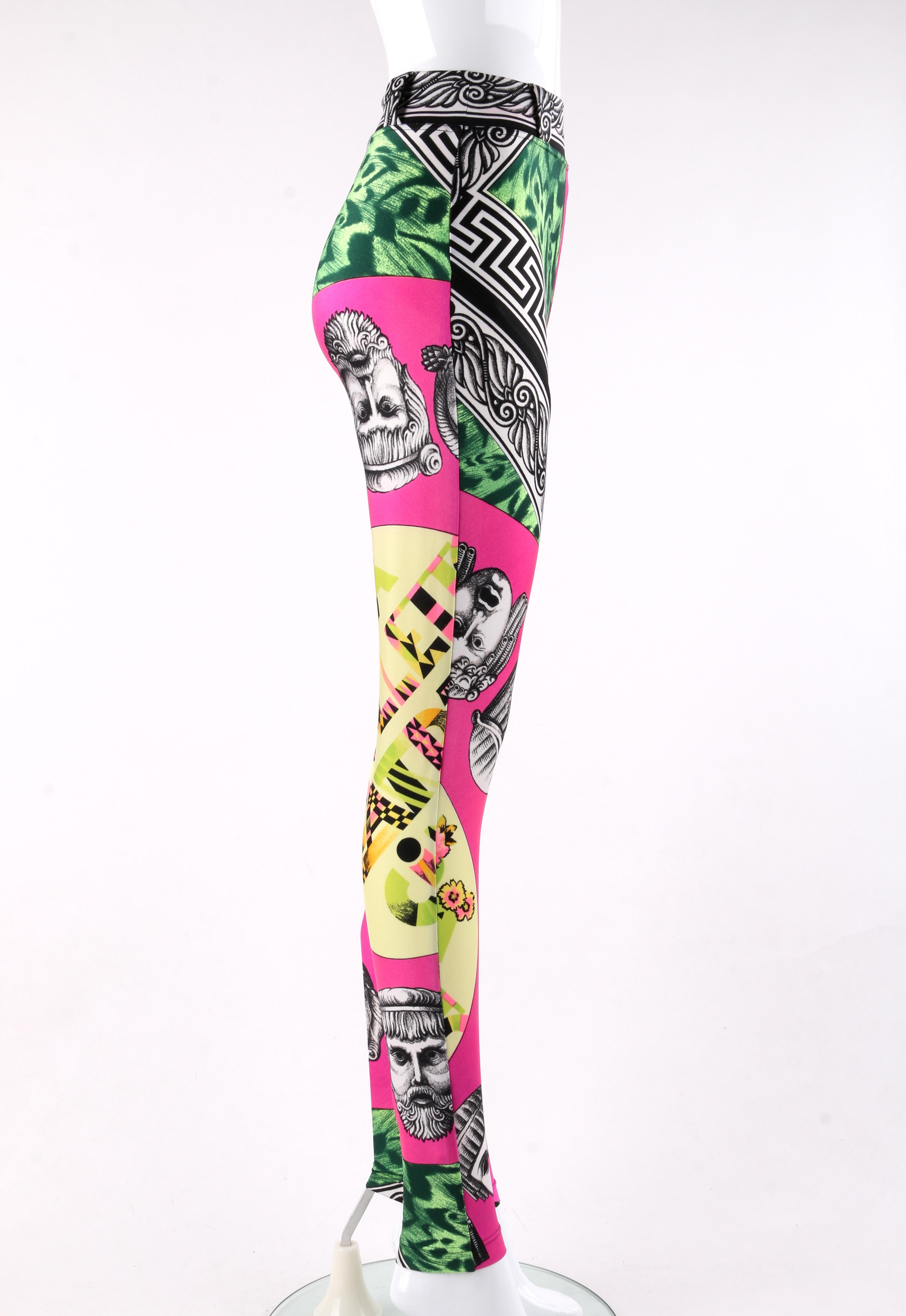 GIANNI VERSACE F/S 1991 Warhol Balletto Teatro Bedruckte Leggings im Zustand „Hervorragend“ im Angebot in Thiensville, WI