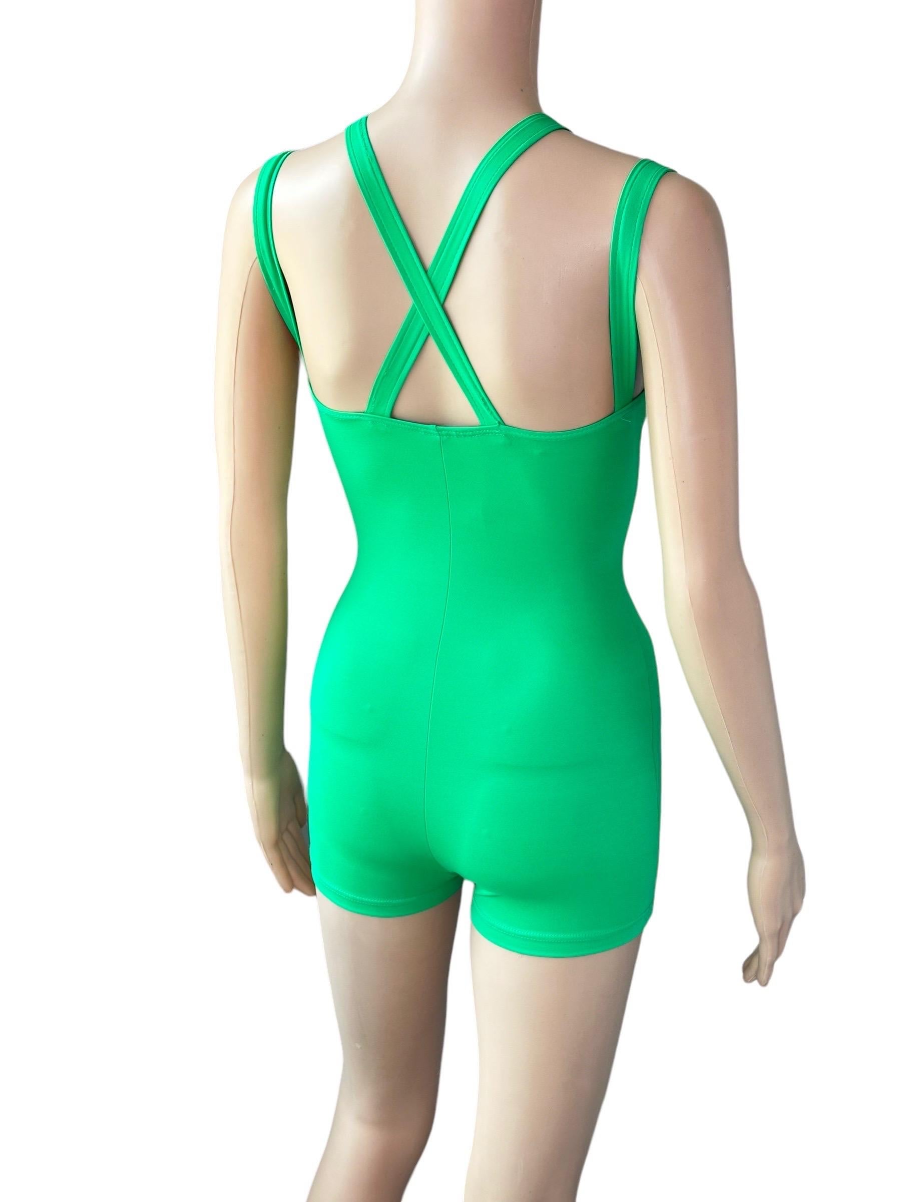 Gianni Versace S/S 1993 Mare Vintage Bustier Cutout One-Piece Romper Jumpsuit For Sale 1
