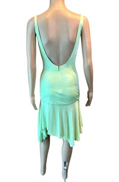 Gianni Versace S/S 1995 Runway Medusa Embellished Backless Slip Evening Dress