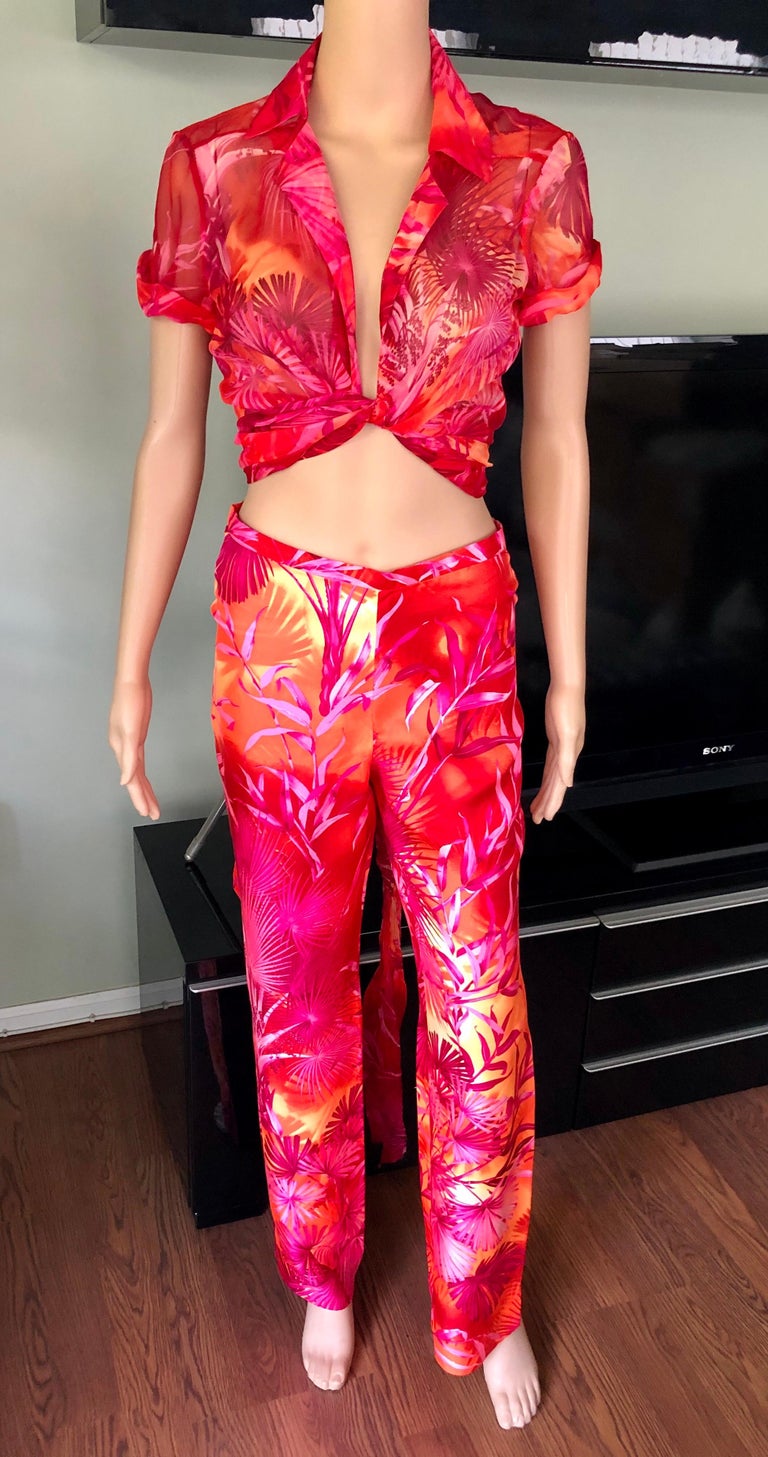 versace two piece outfit