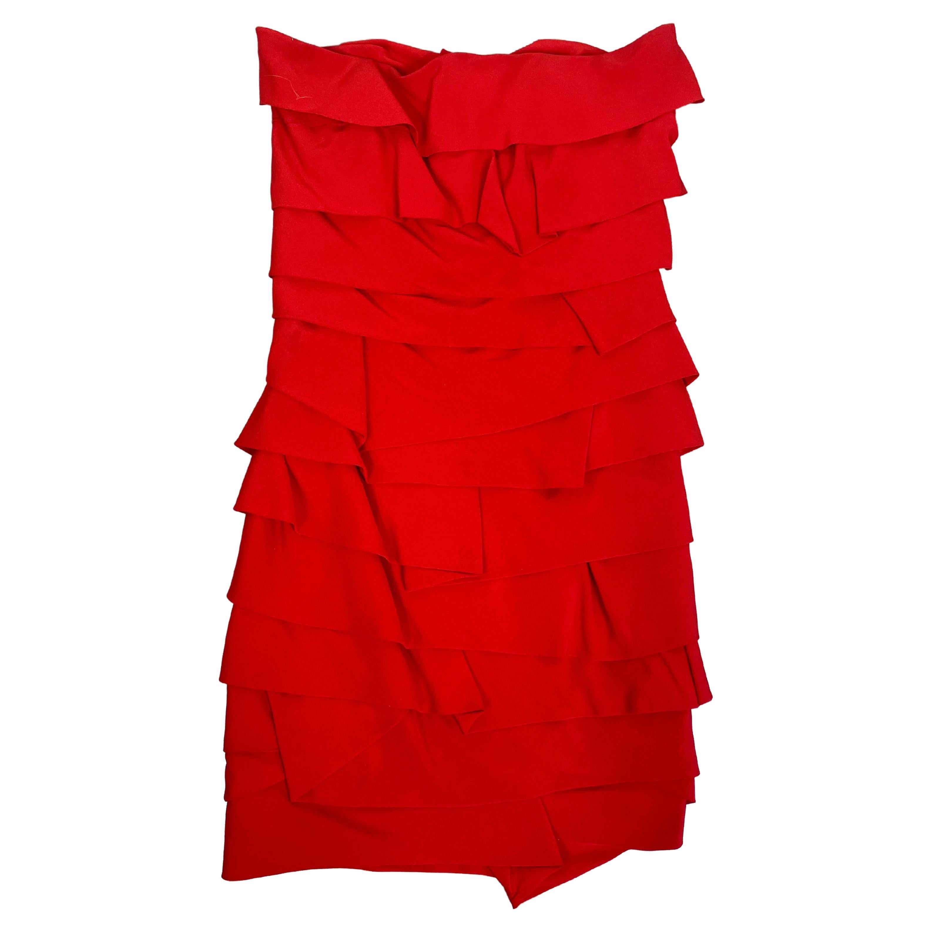Gianni Versace Sera 1987-88 red dress