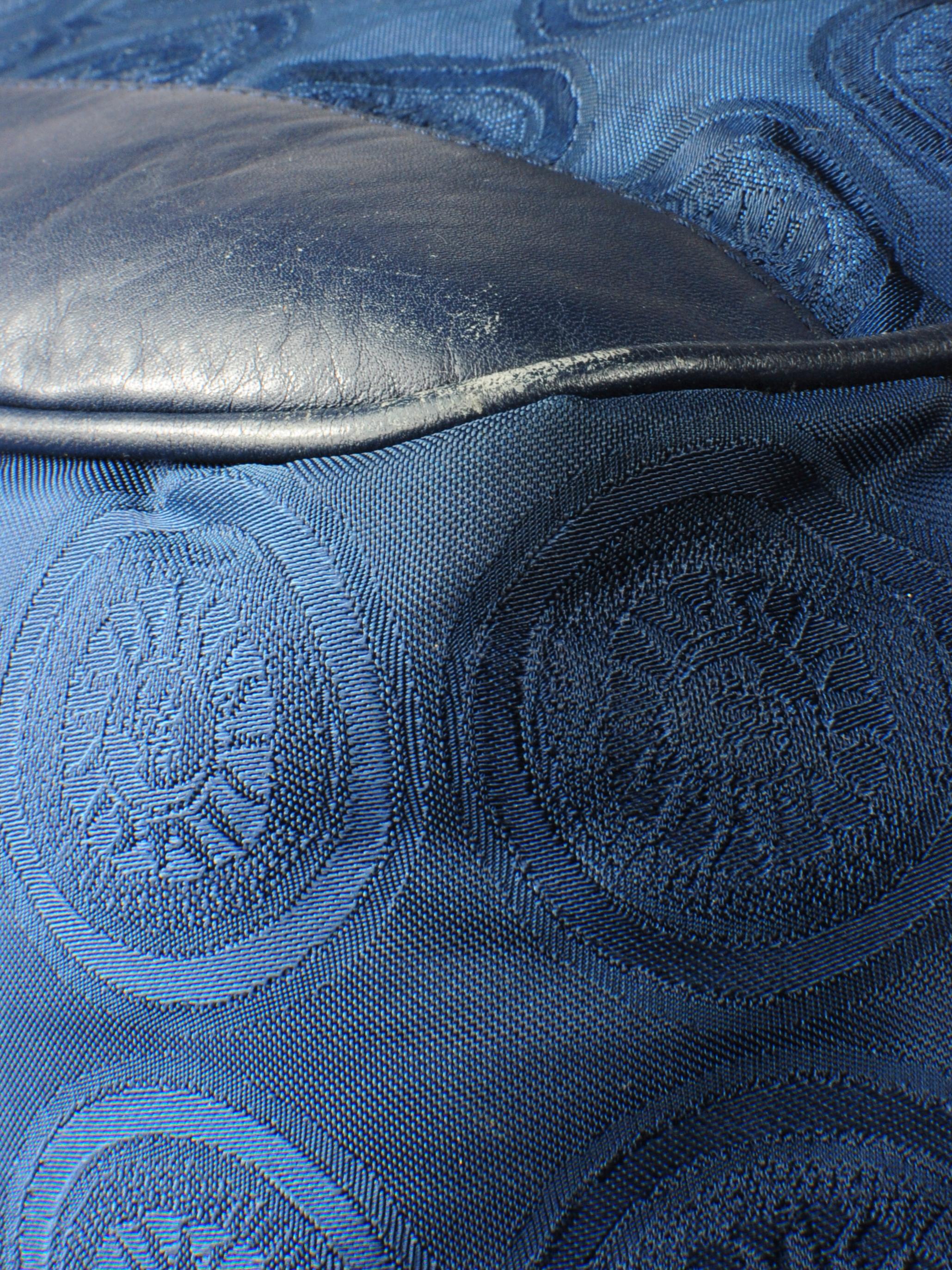  Gianni Versace Shoulder Bucket Bag with Sun Print Western Medusa Details 1990s For Sale 6